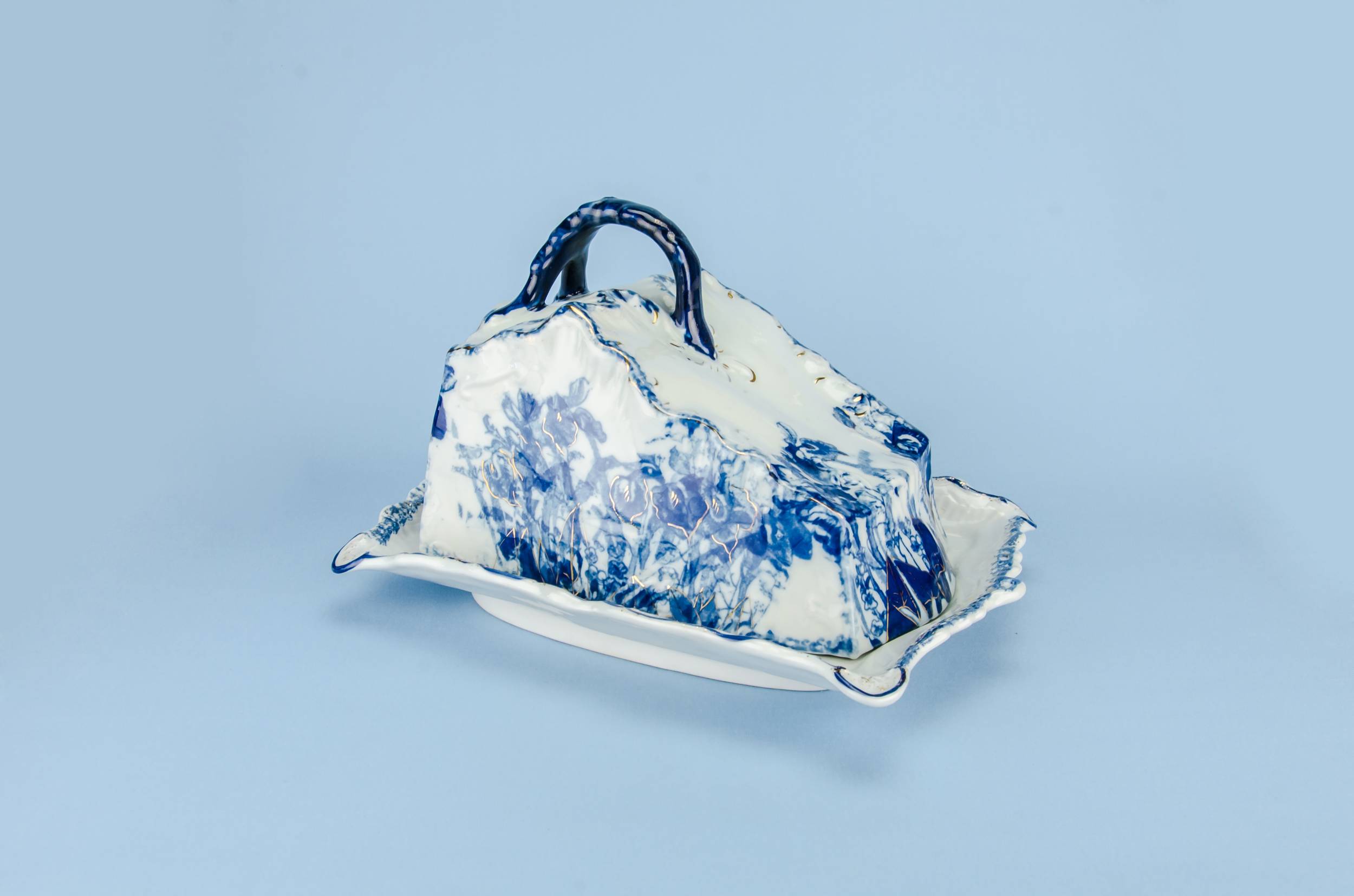 Blue And White — Blue and white cheese dish