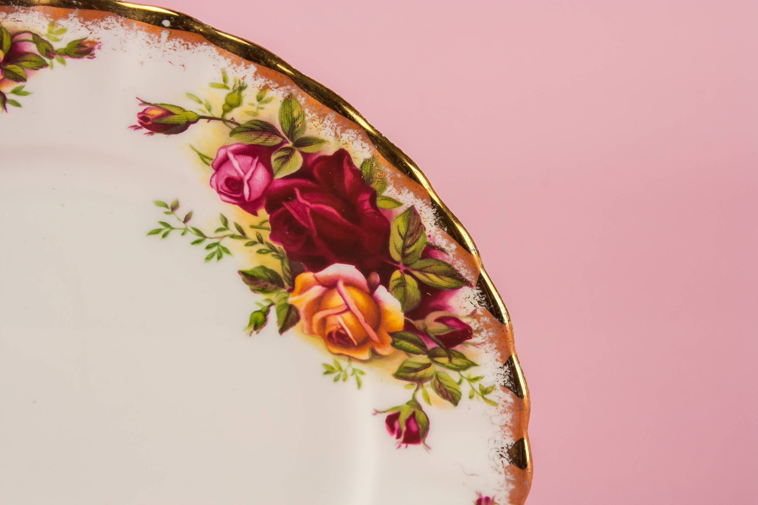 Beautiful Vintage Dish — 6 retro bone china plates 1