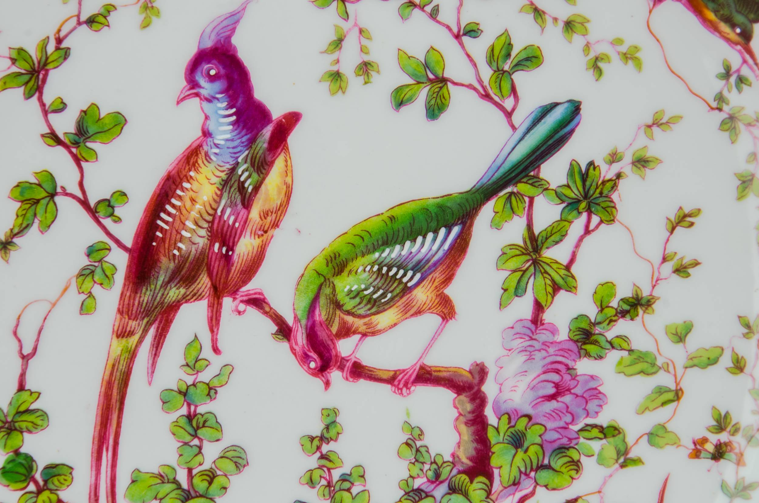 Antique Luxurious Decorative — Decorative plate with birds 1