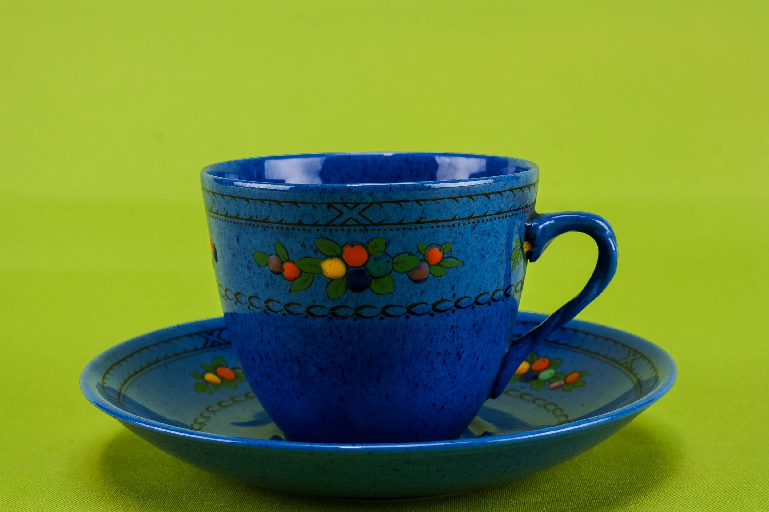 Persons Opulent Vintage — Art Deco blue tea set 3