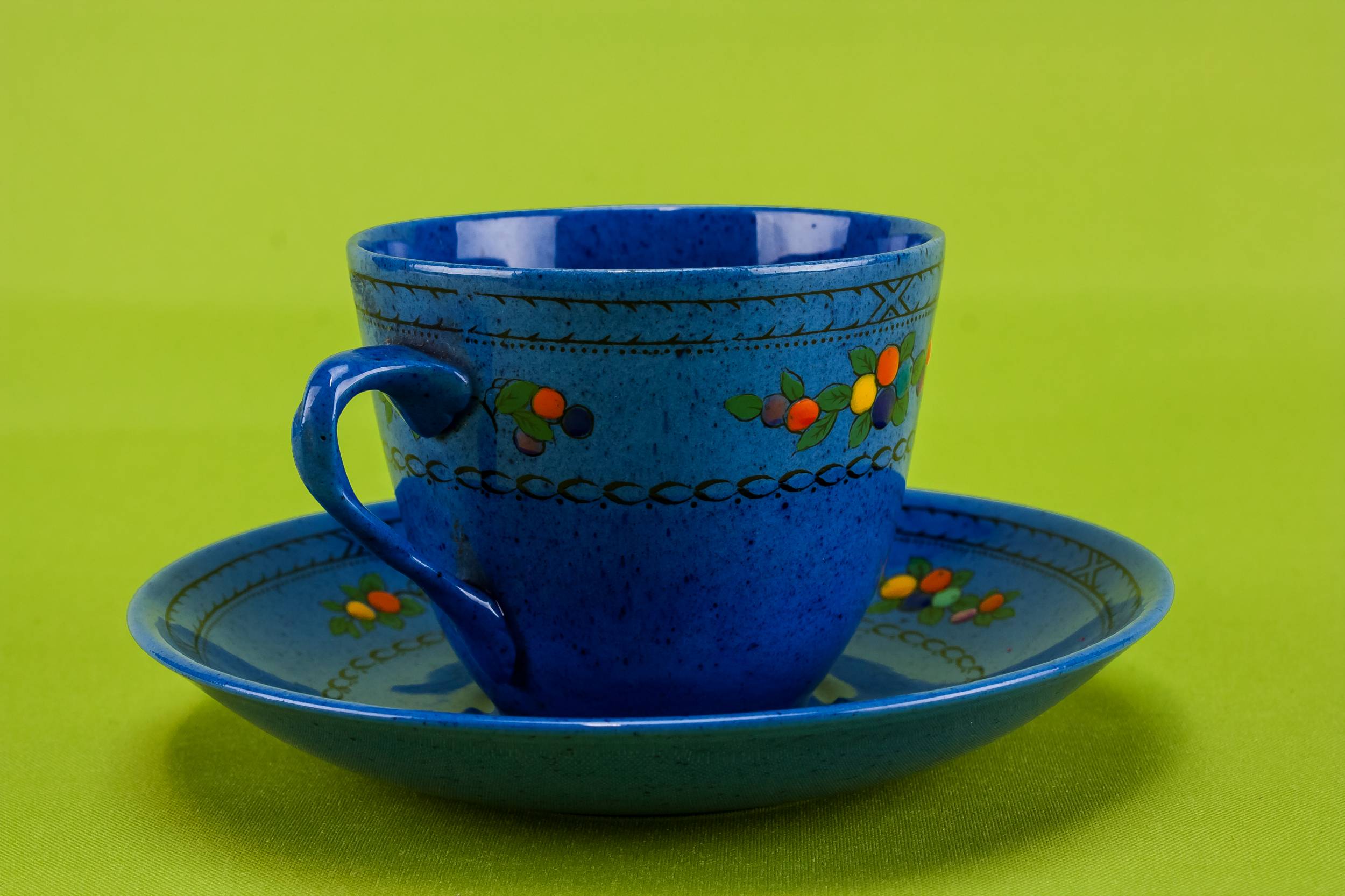Persons Opulent Vintage — Art Deco blue tea set 4