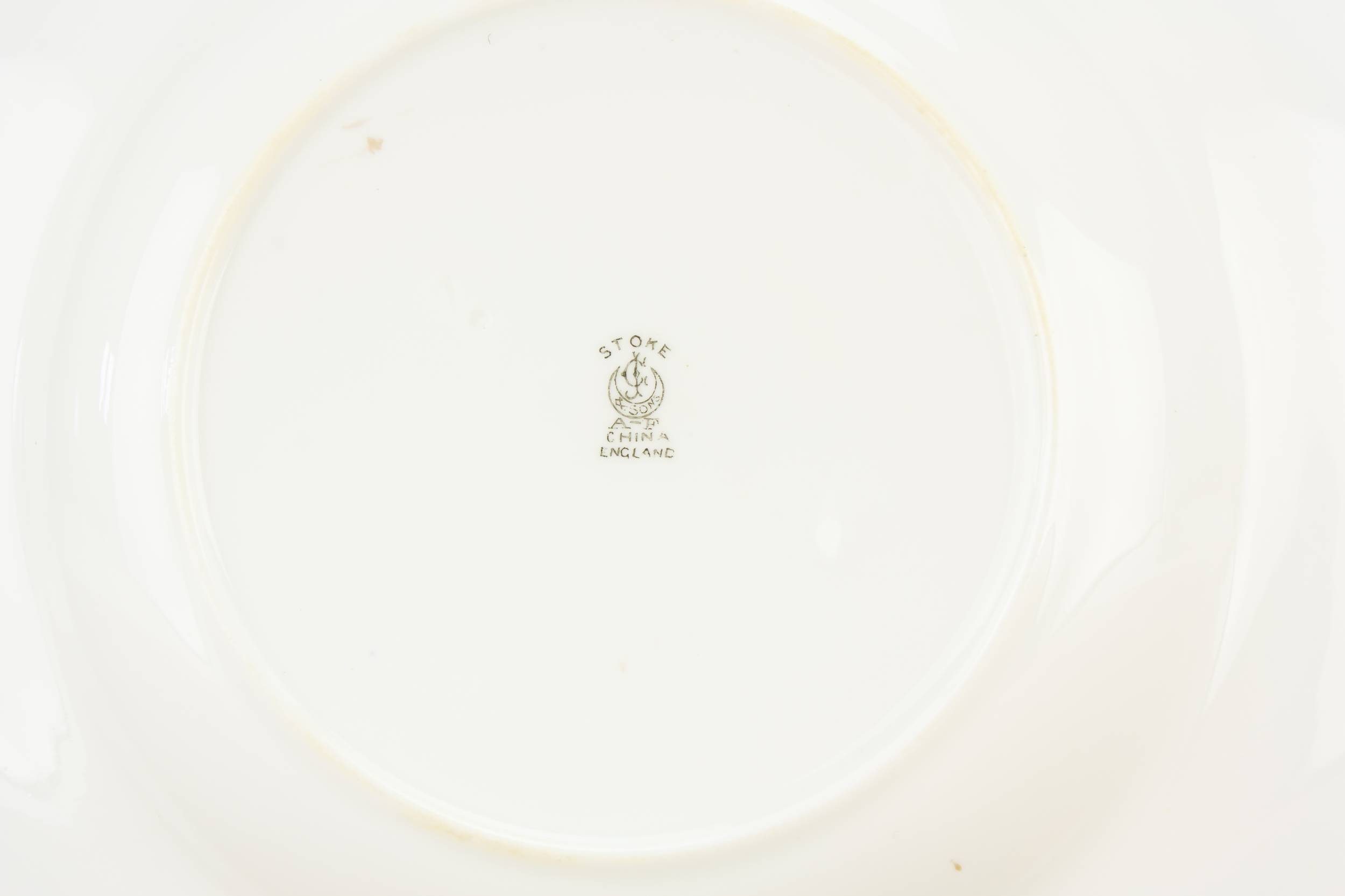 Luxurious Antique Scroll — 5 blue and white dinner plates 3