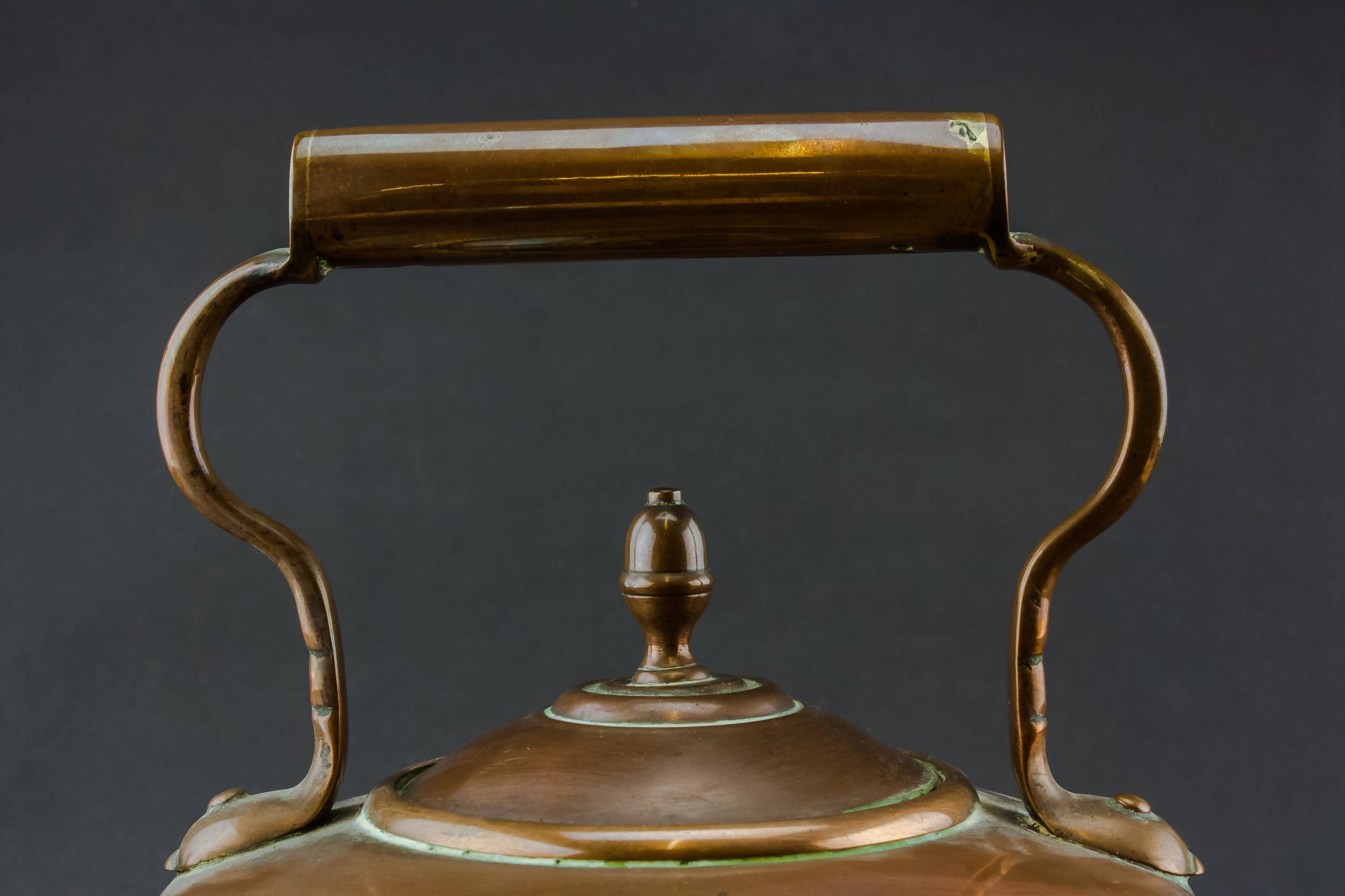 Antique Medium KETTLE — Copper Victorian kettle 3