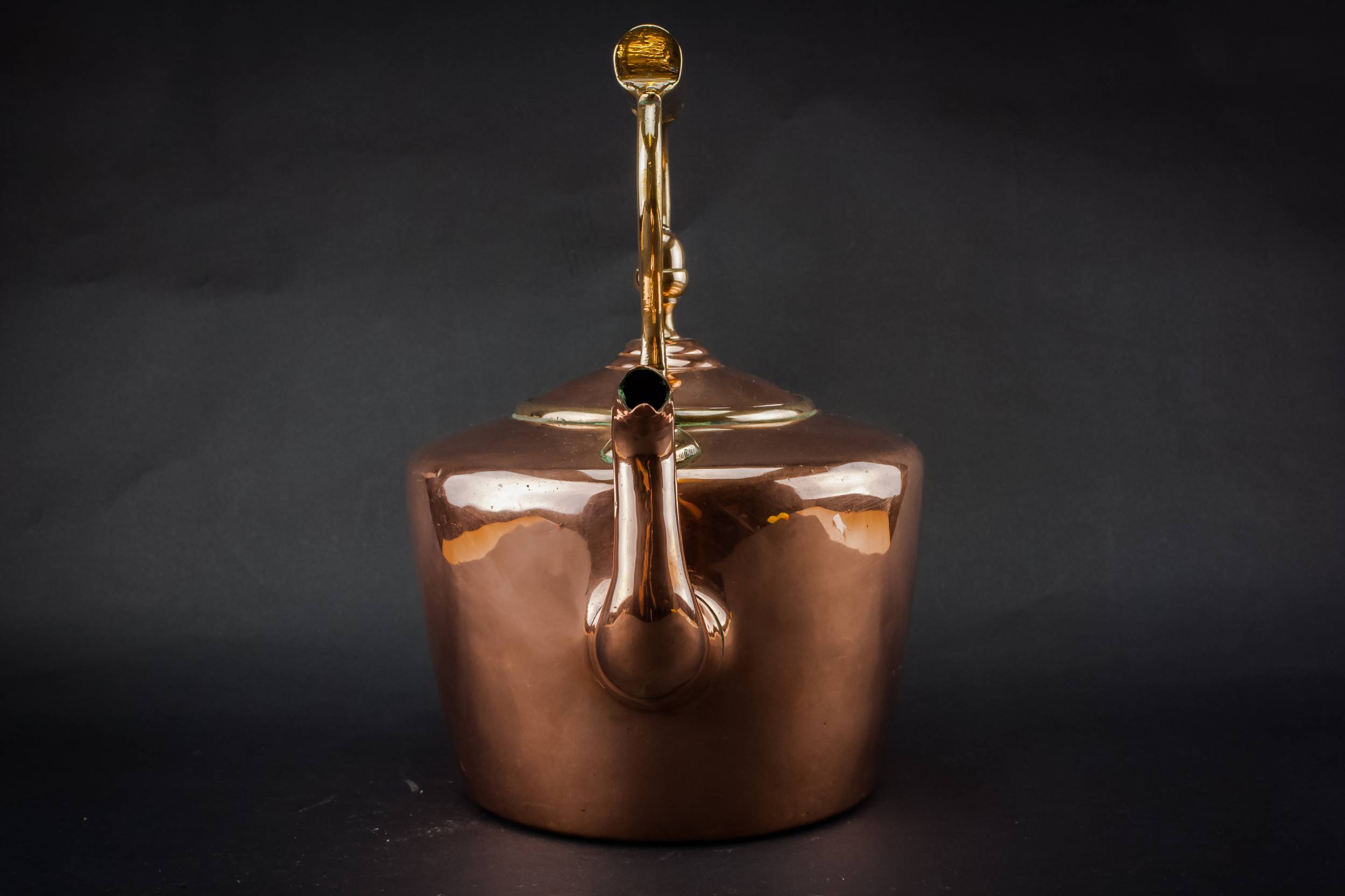 Copper Classical Round — High Victorian copper kettle 2