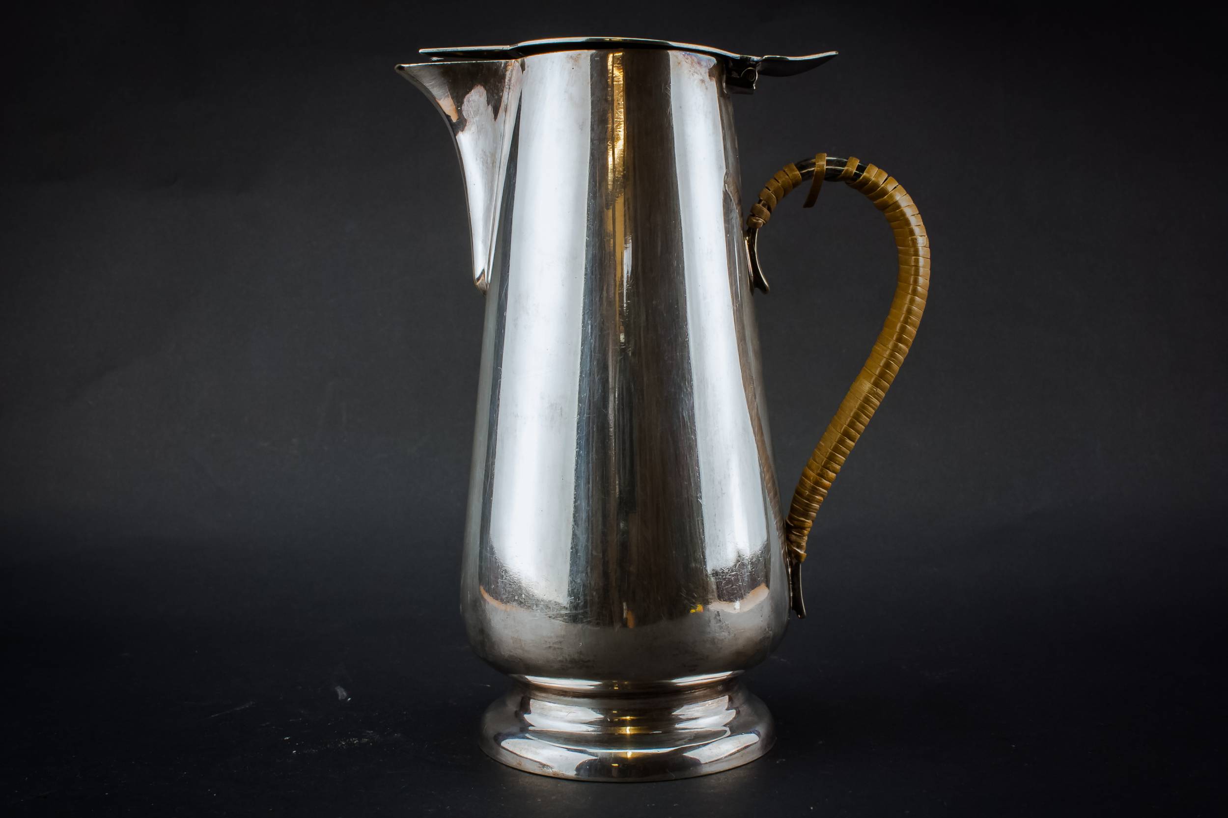 Silver Plated Metal — Medium Art Deco coffee pot