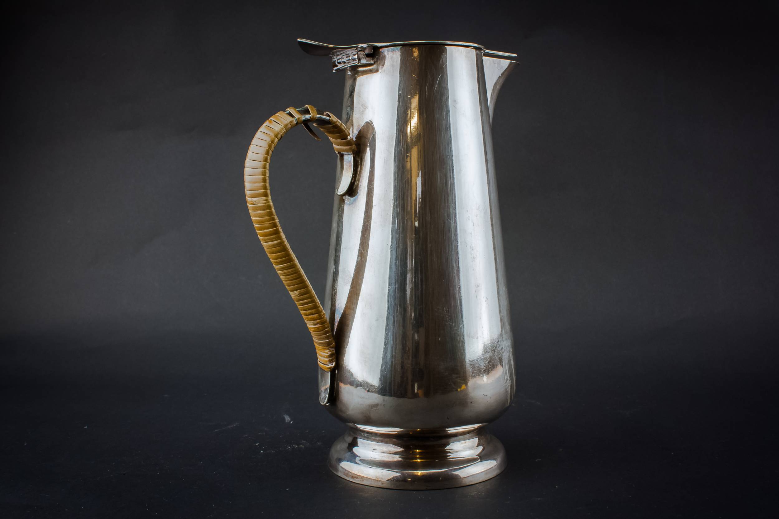 Silver Plated Metal — Medium Art Deco coffee pot 1