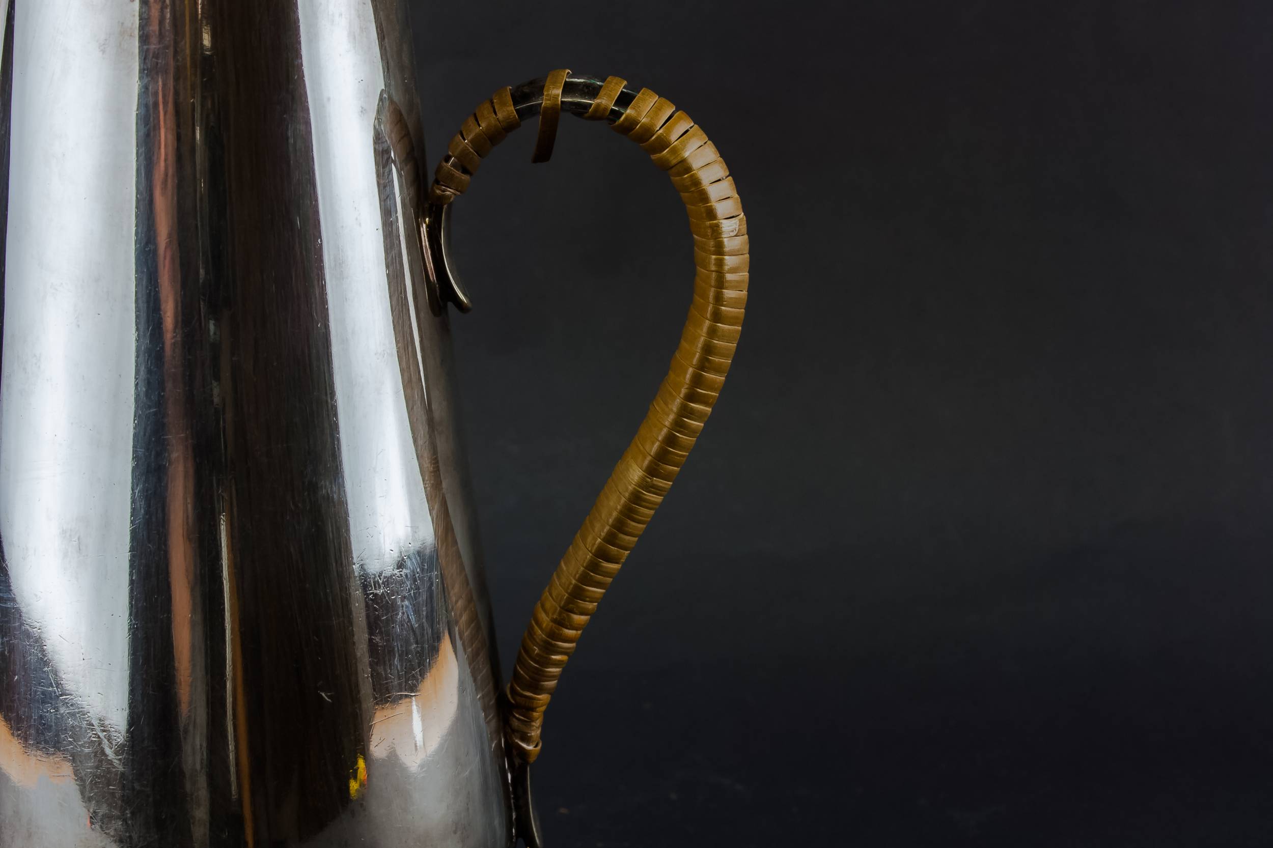 Silver Plated Metal — Medium Art Deco coffee pot 3