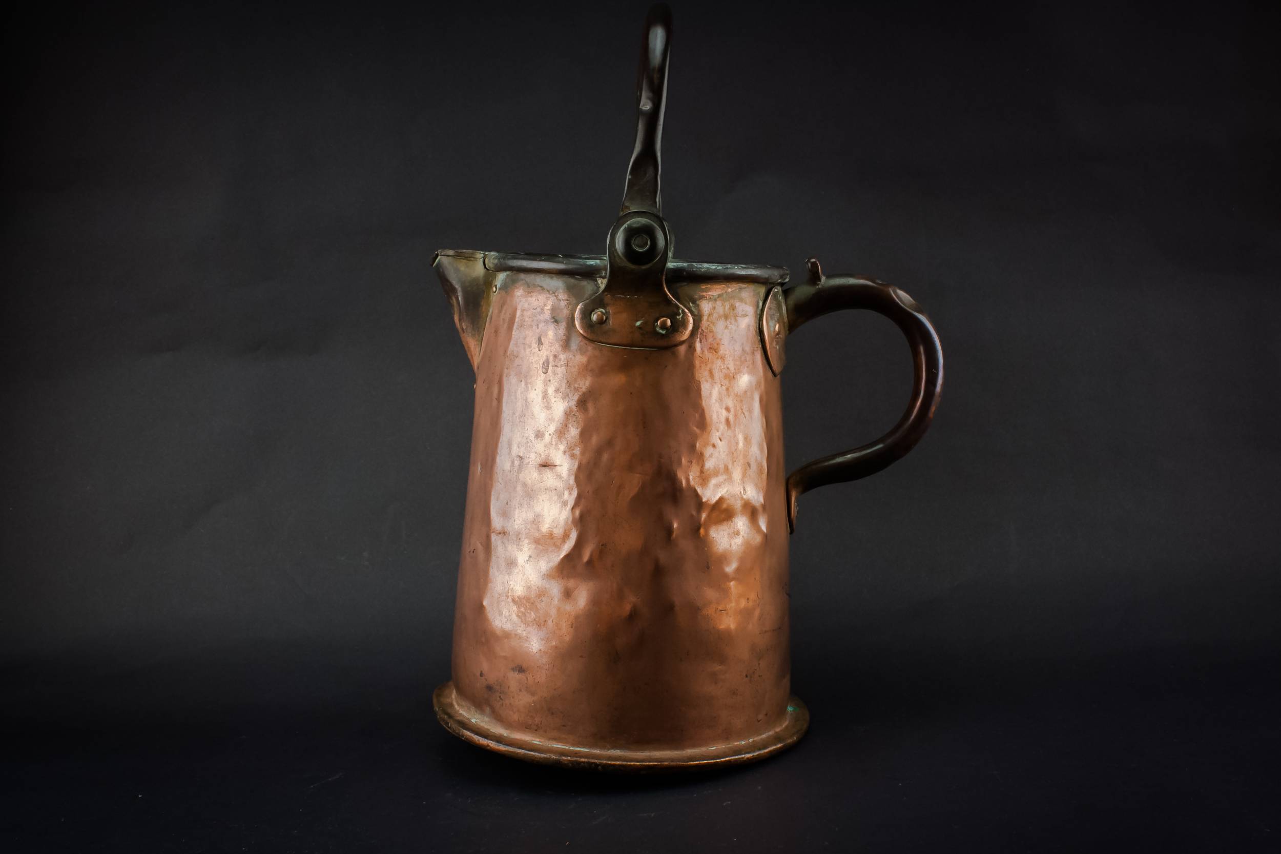 Rustic Antique BUCKET — Copper Victorian bucket