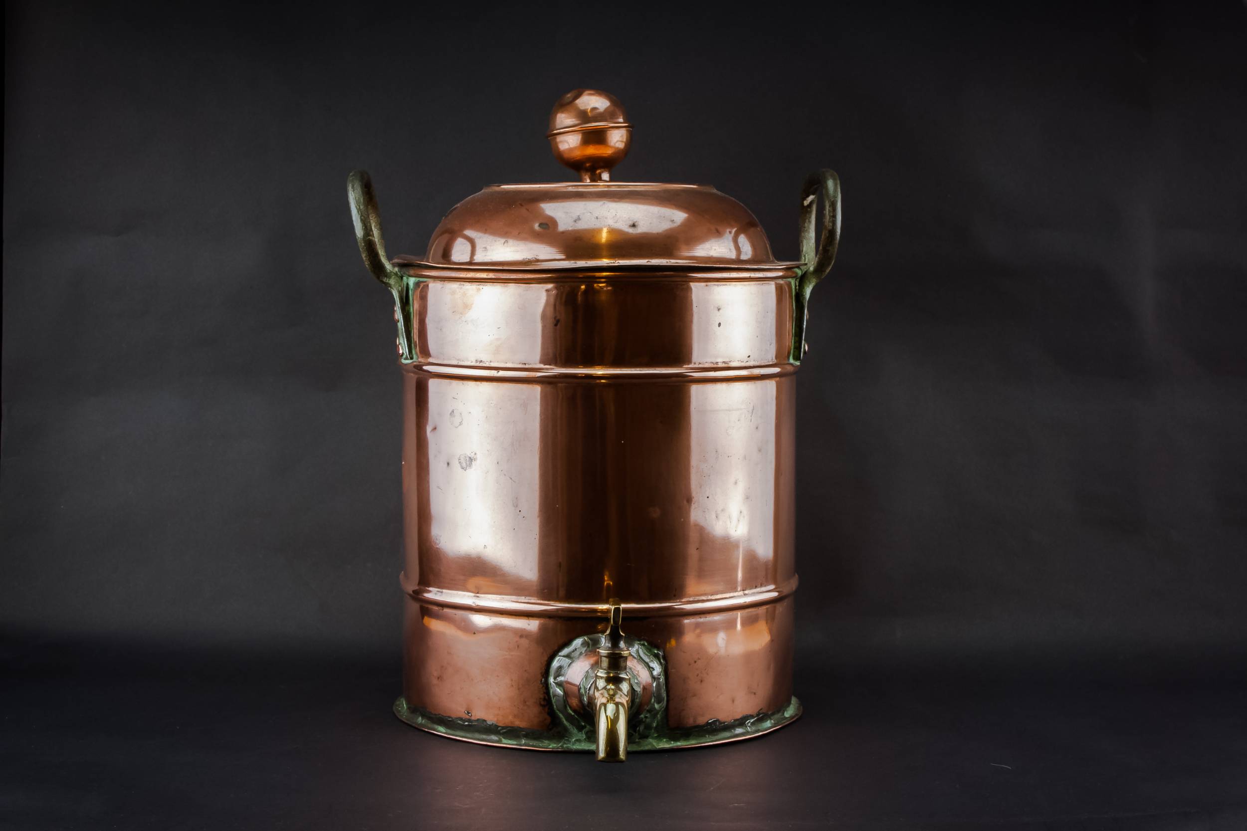 Antique Rustic Copper — Large hot water cistern