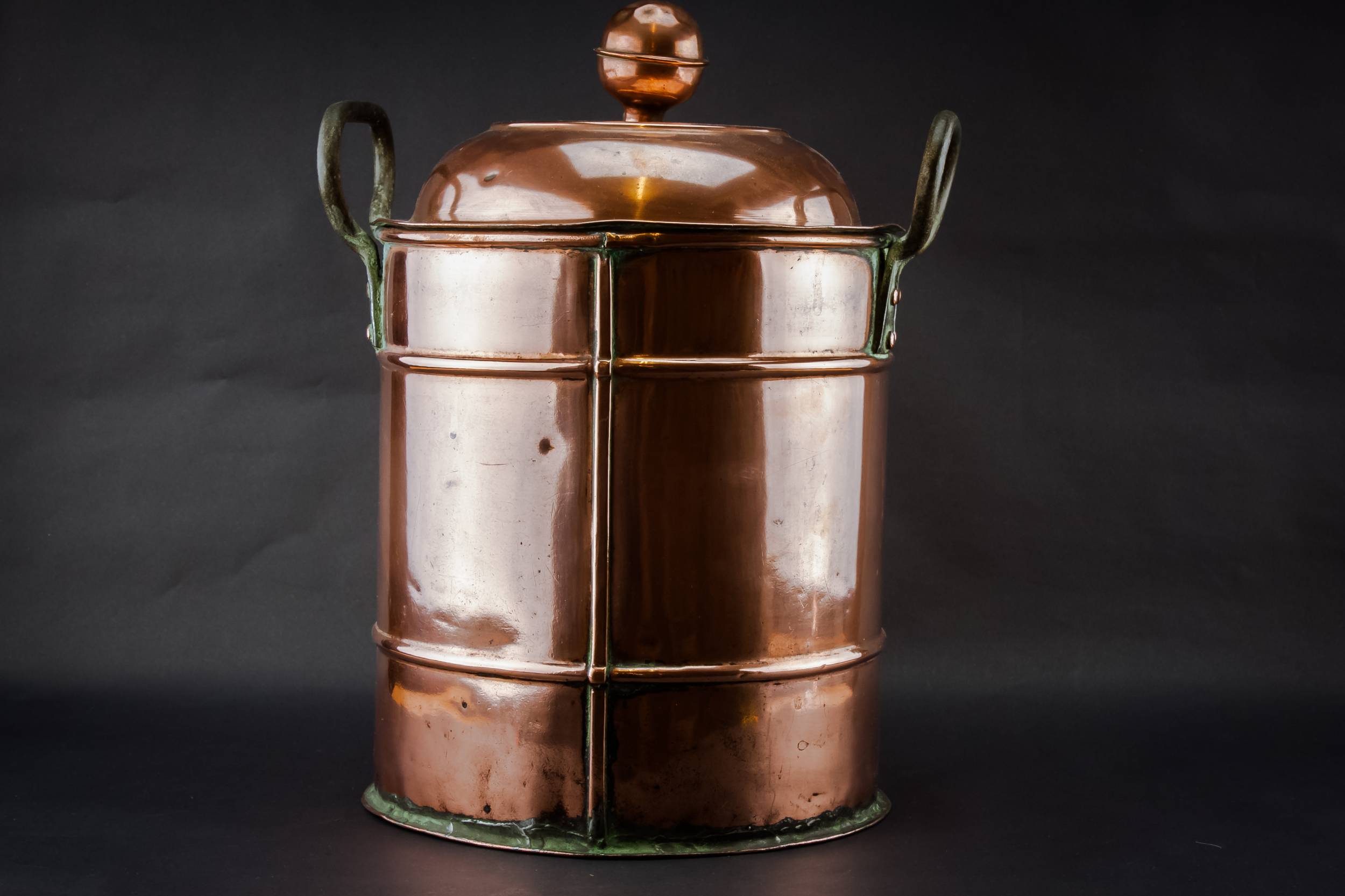 Antique Rustic Copper — Large hot water cistern 4