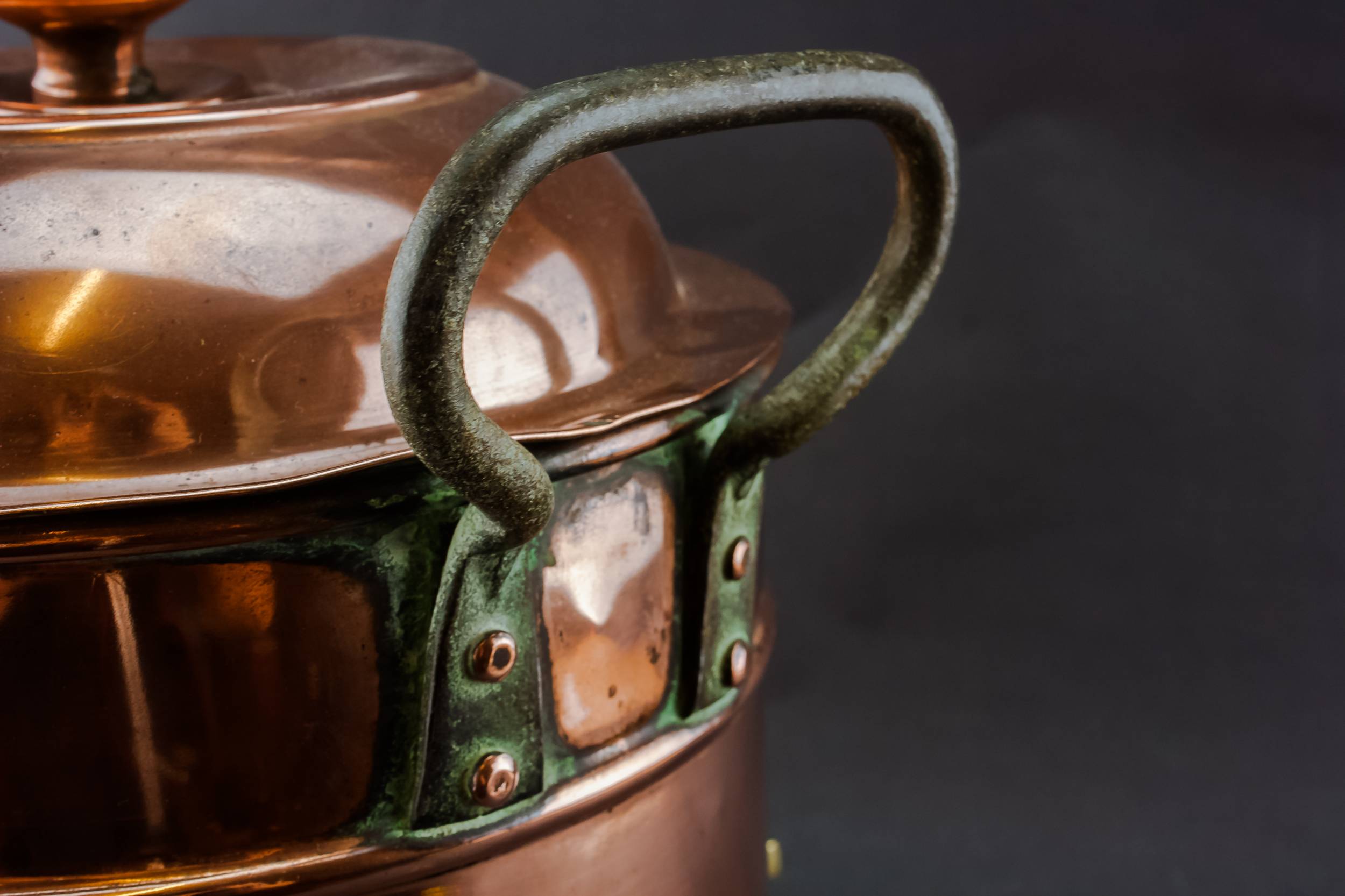 Antique Rustic Copper — Large hot water cistern 2
