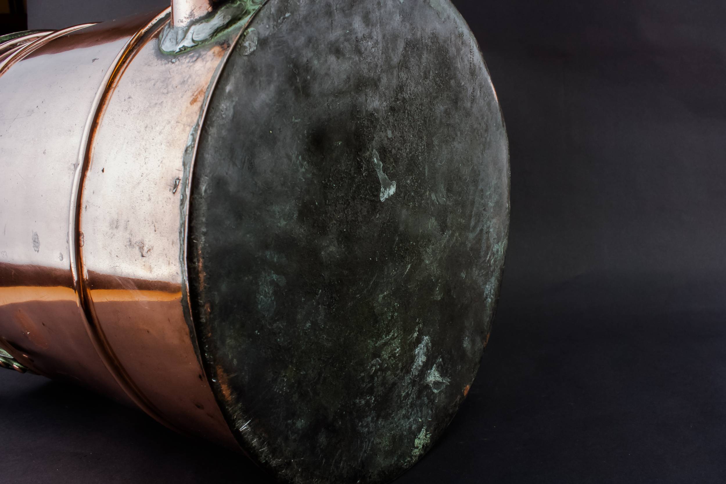 Antique Rustic Copper — Large hot water cistern 6