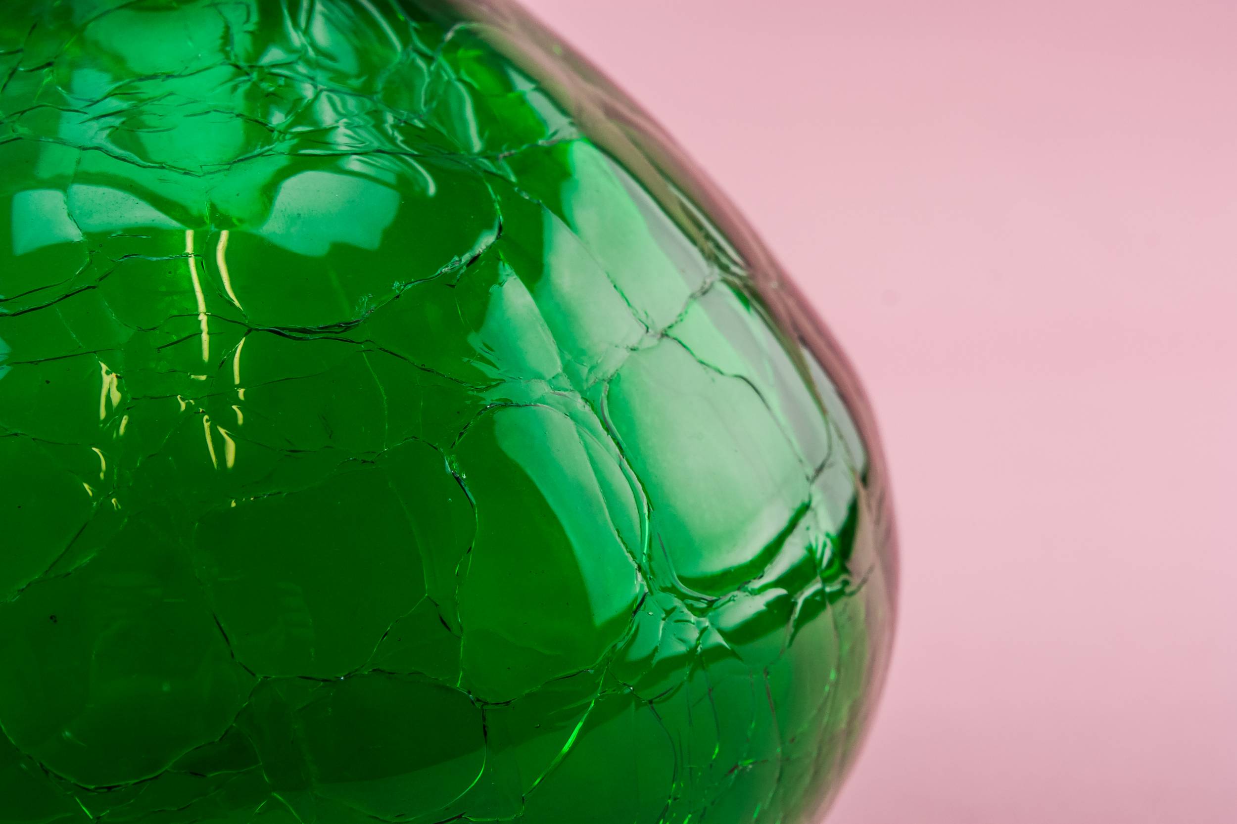 Vintage Modernist JUG — Green glass jug 4