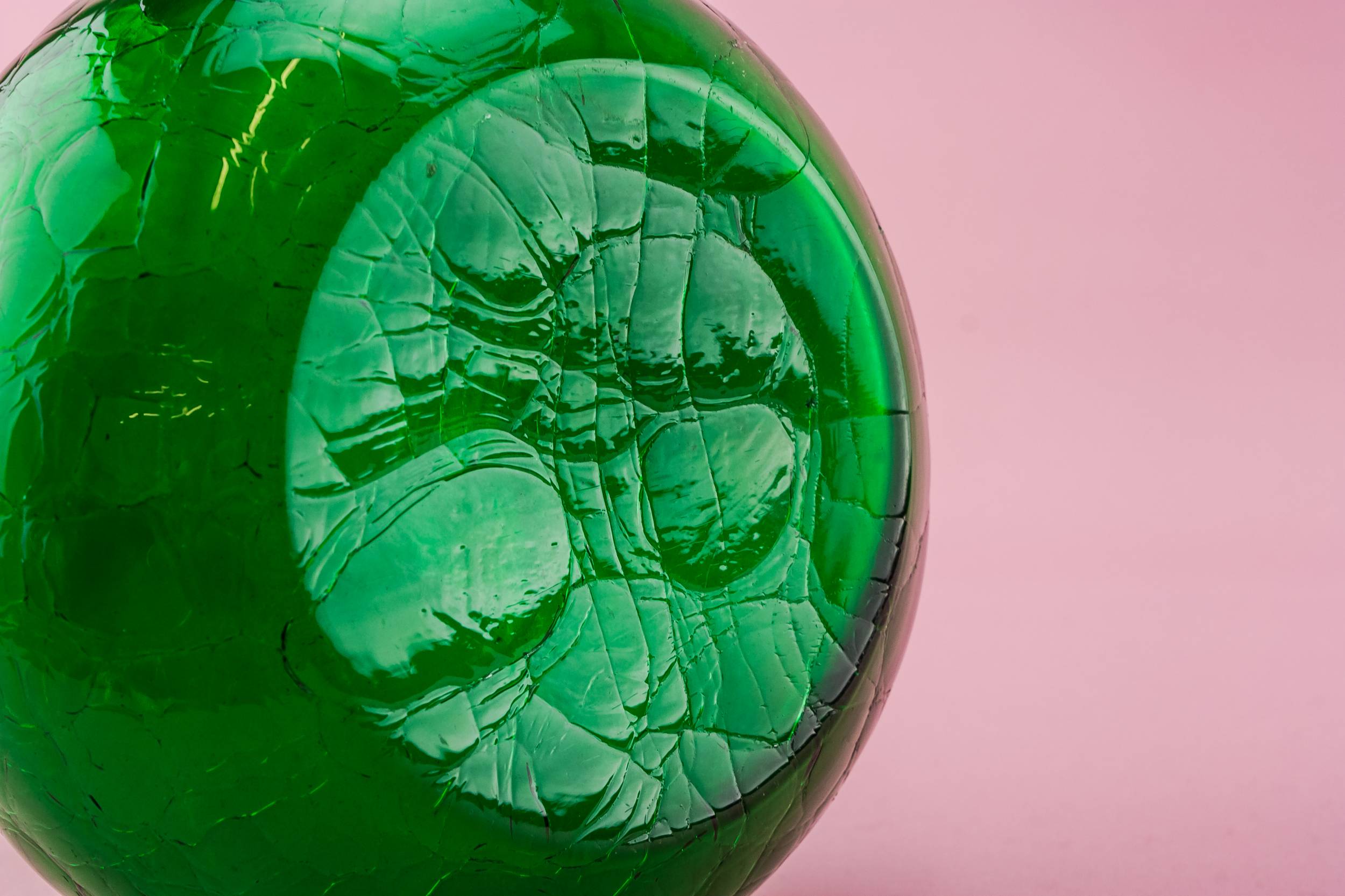 Vintage Modernist JUG — Green glass jug 5
