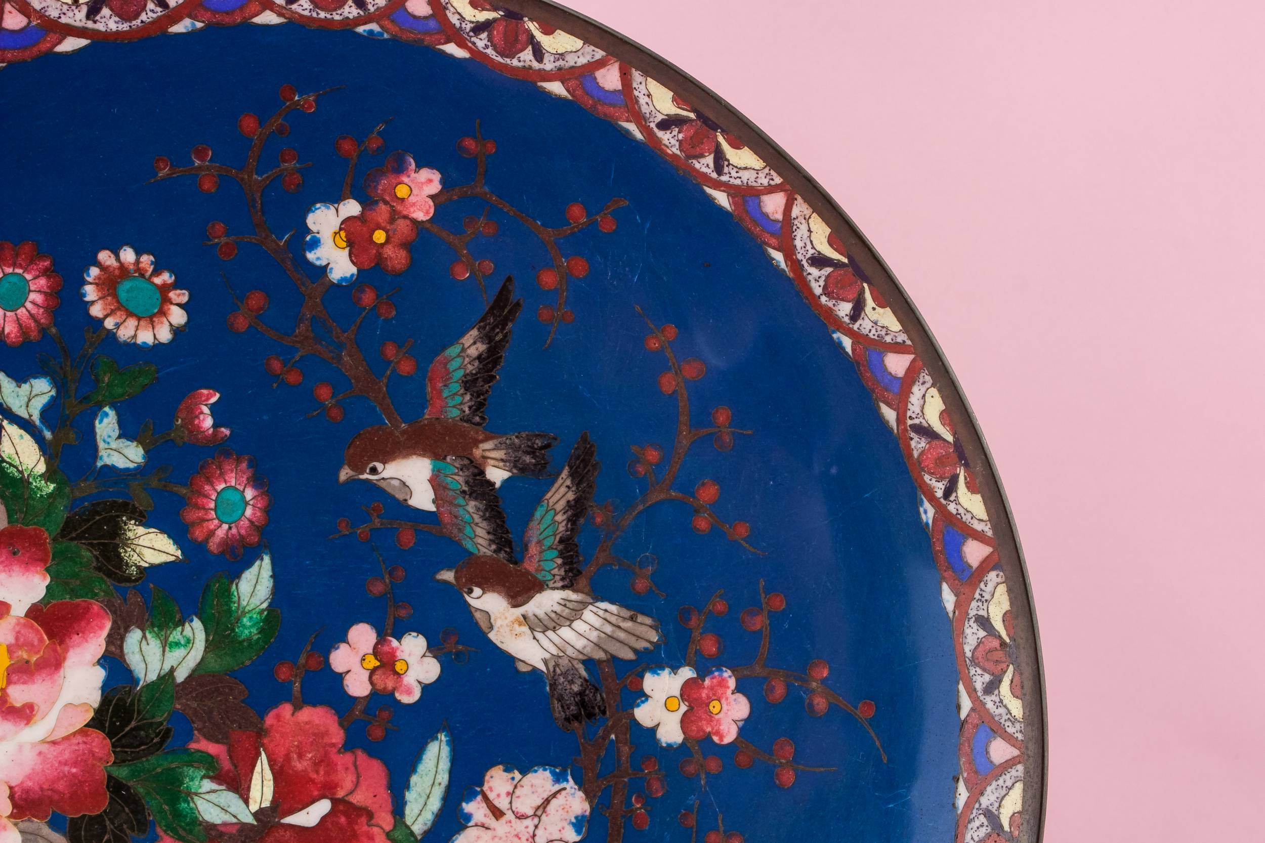 Cloisonne Impressive Decorative — Japanese cloisonne bowl 1