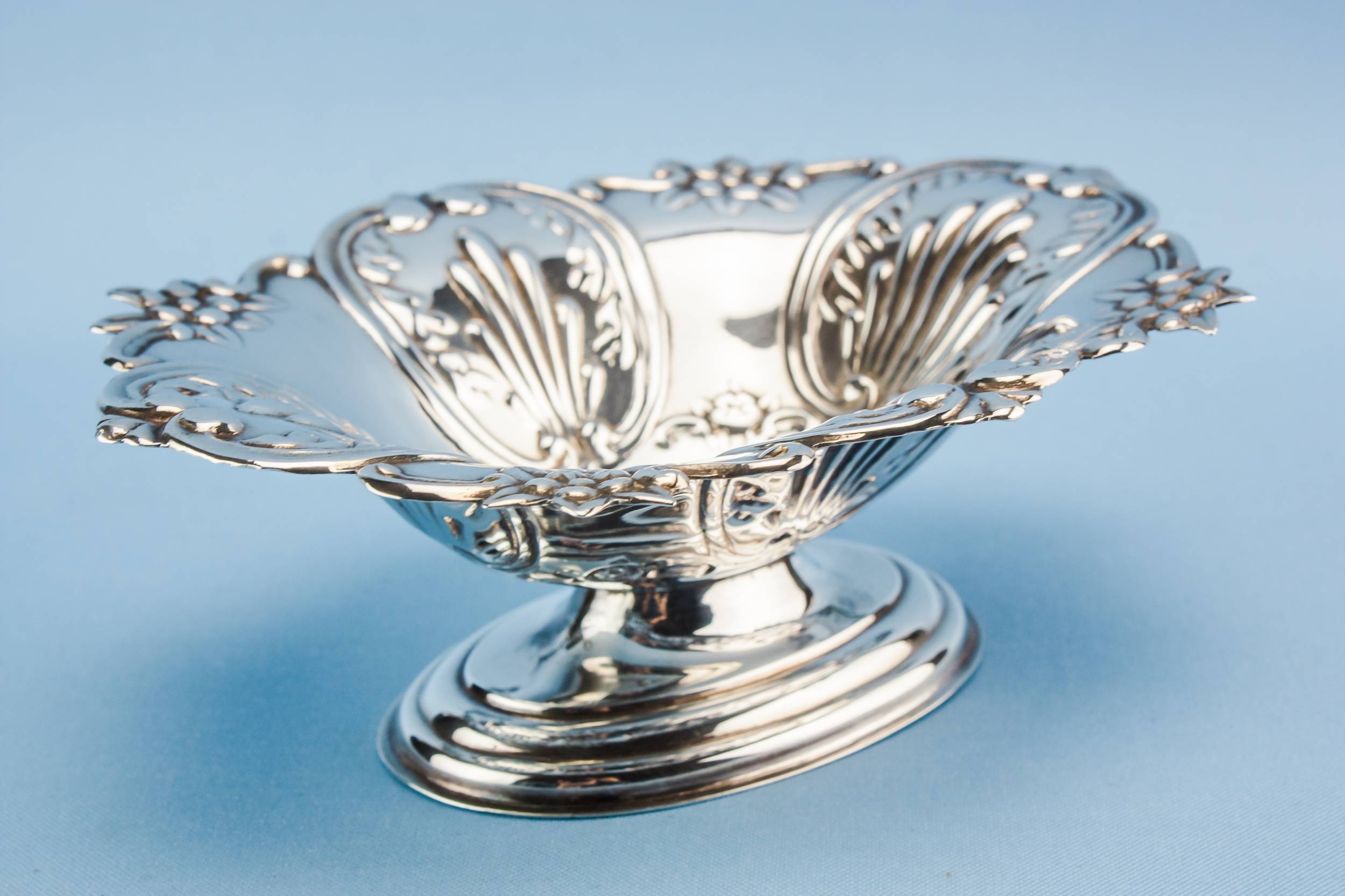 Elegant Vintage Floral — Small sterling silver bowl 1