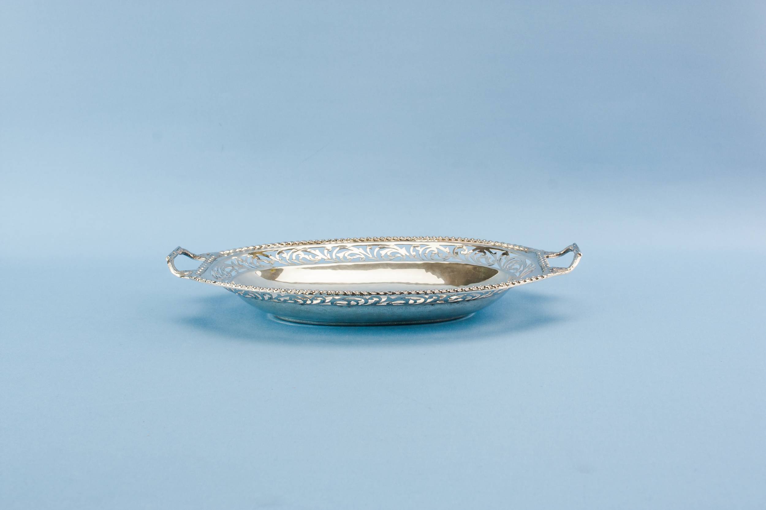 Vintage Elegant Scrolls — Small silver bowl