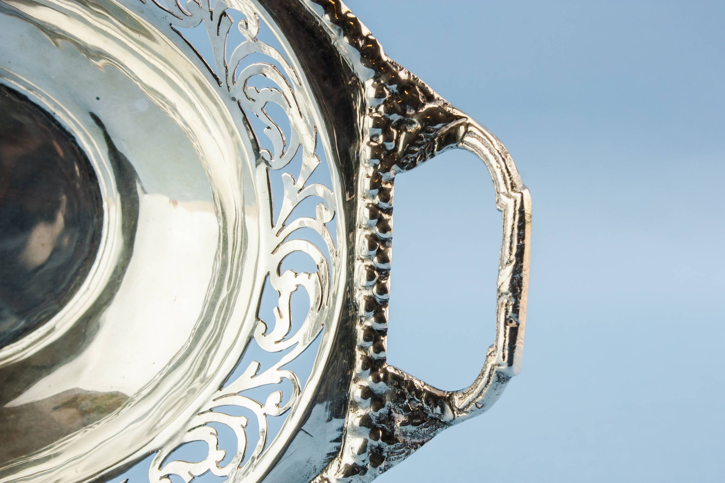 Vintage Elegant Scrolls — Small silver bowl 1