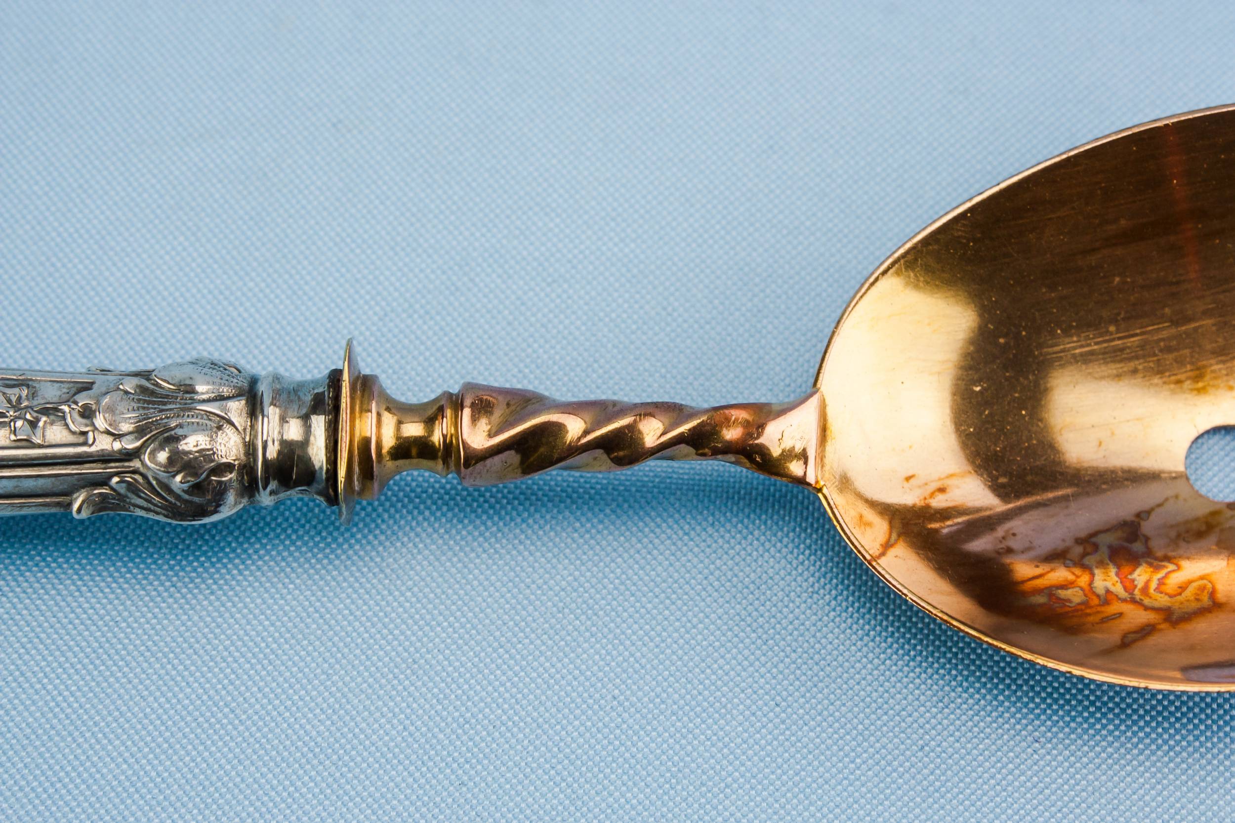 Spoons Silver Plated — Art Nouveau serving set 3