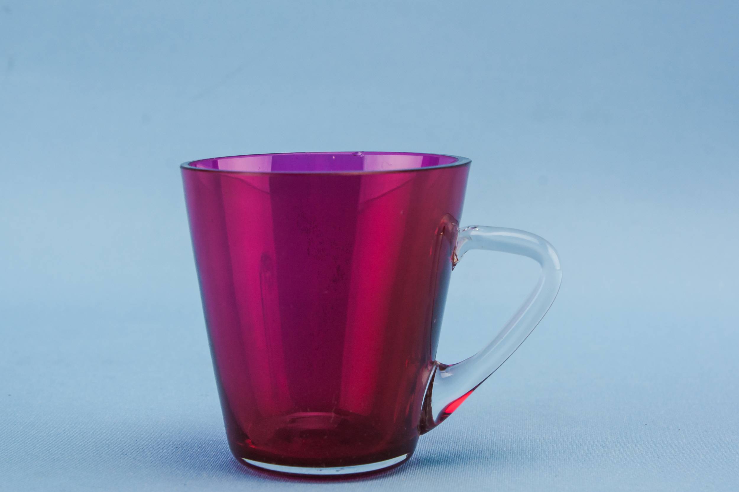 Cranberry Red Victorian — Small cranberry red cup