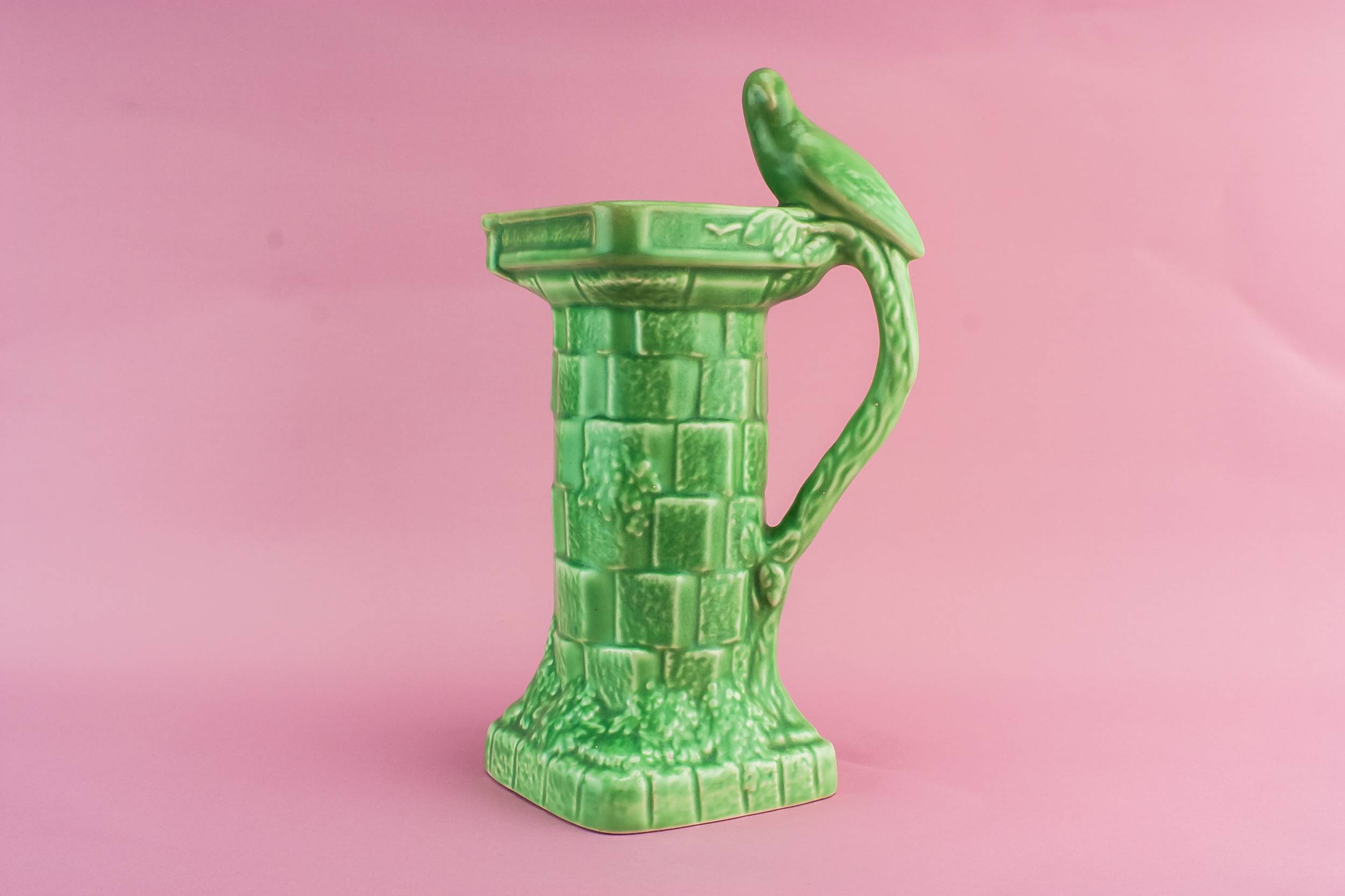 Spectacular Art Deco — Green pottery jug