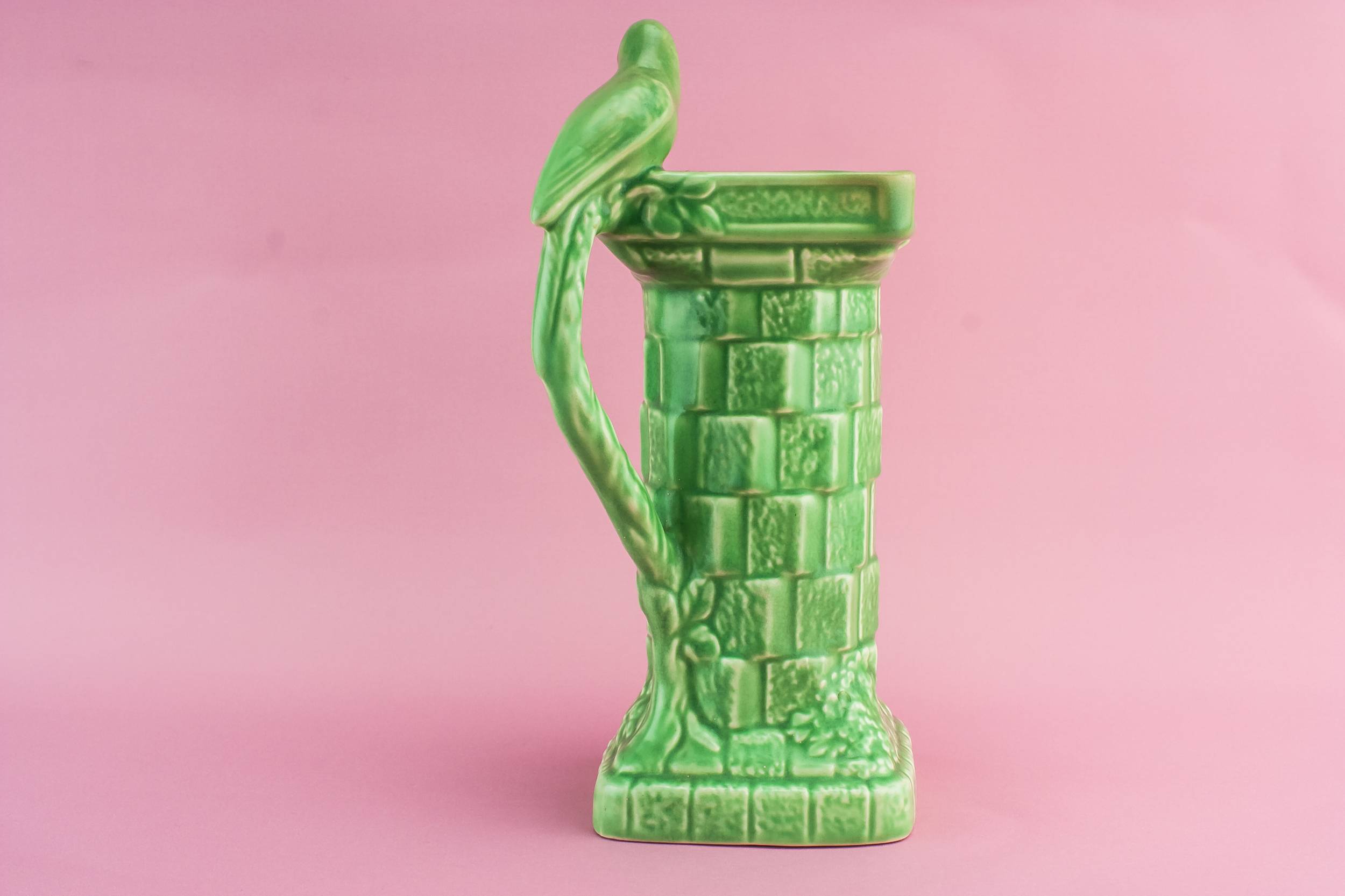 Spectacular Art Deco — Green pottery jug 1