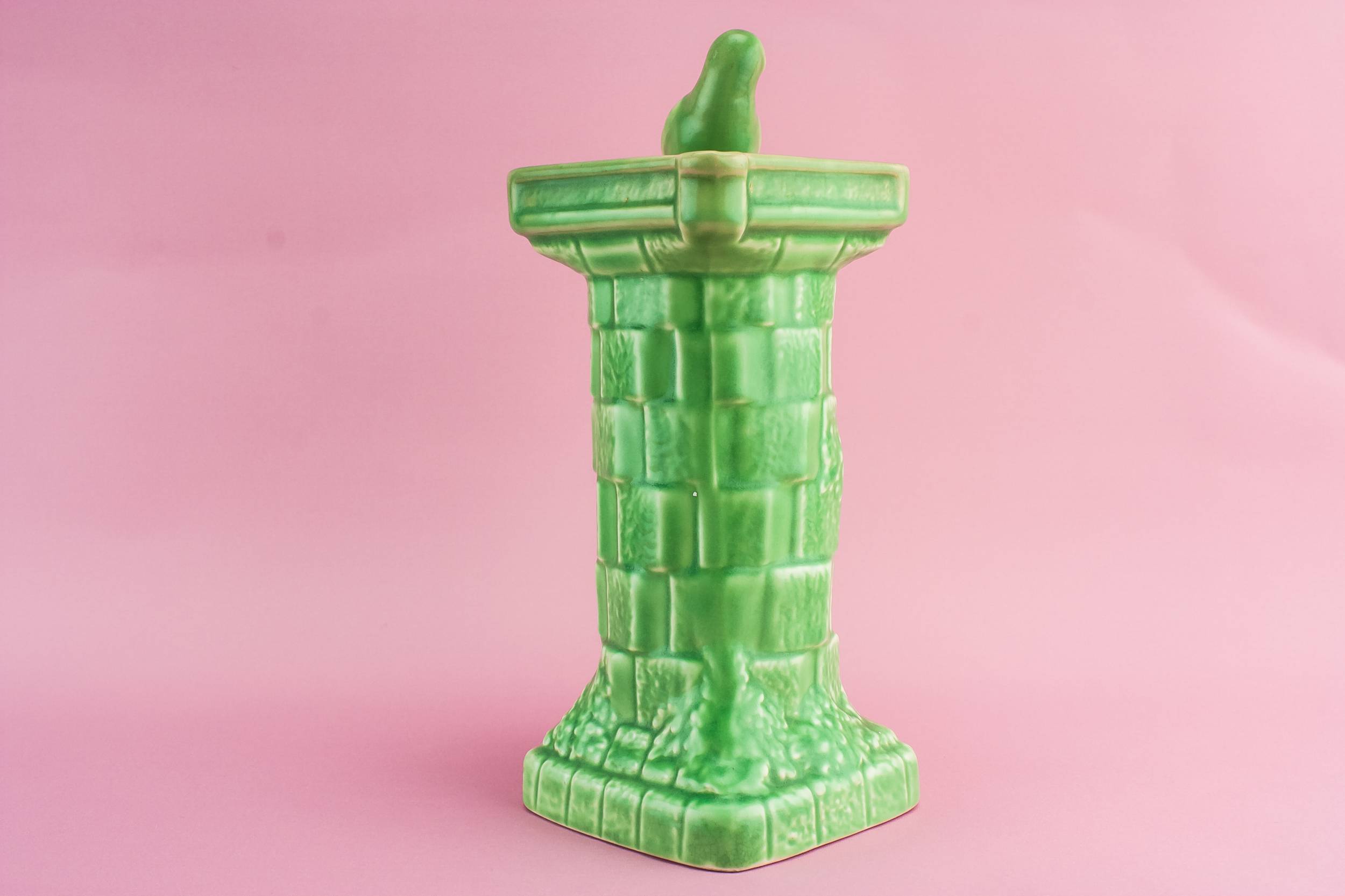 Spectacular Art Deco — Green pottery jug 2