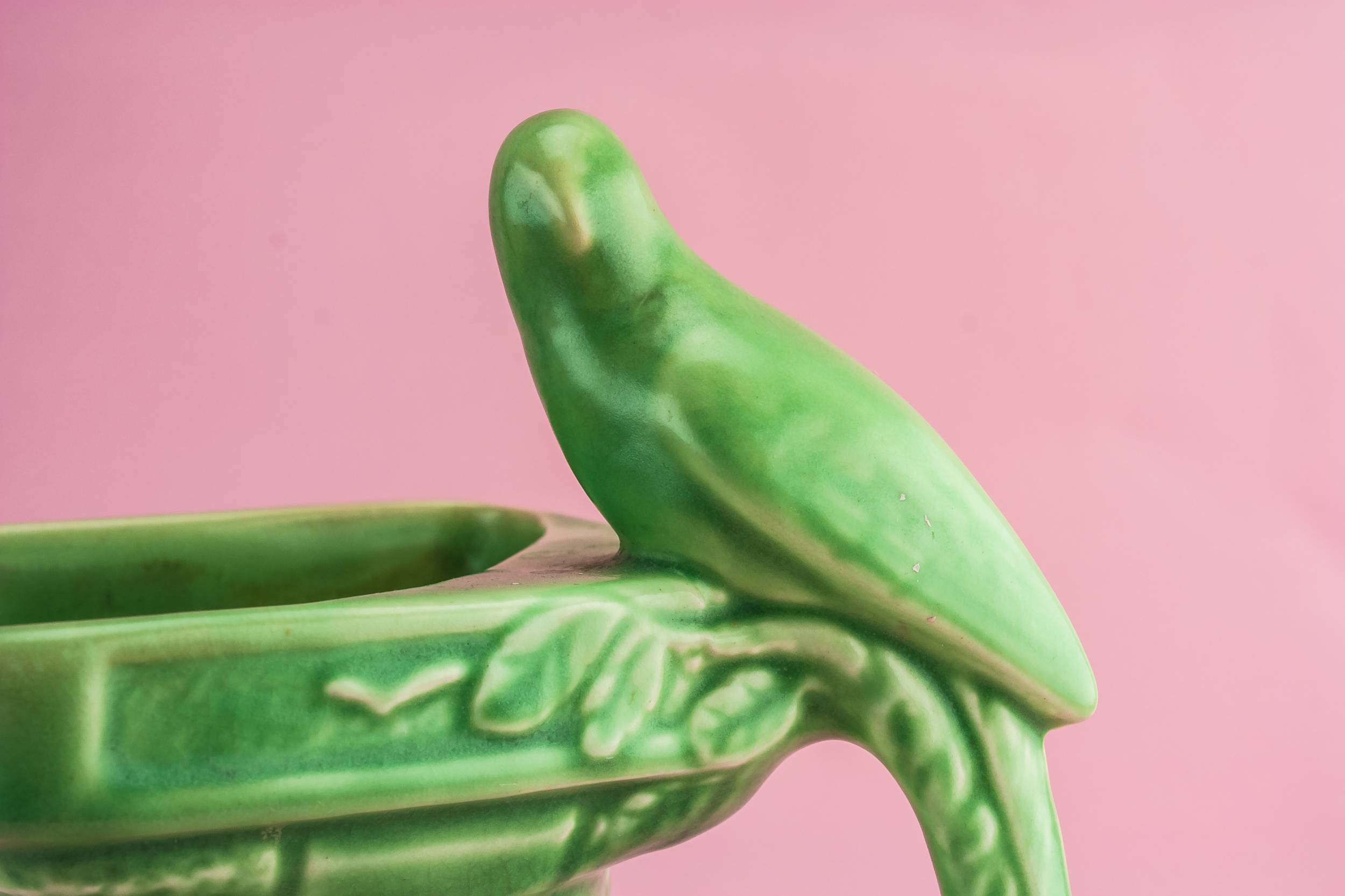 Spectacular Art Deco — Green pottery jug 3