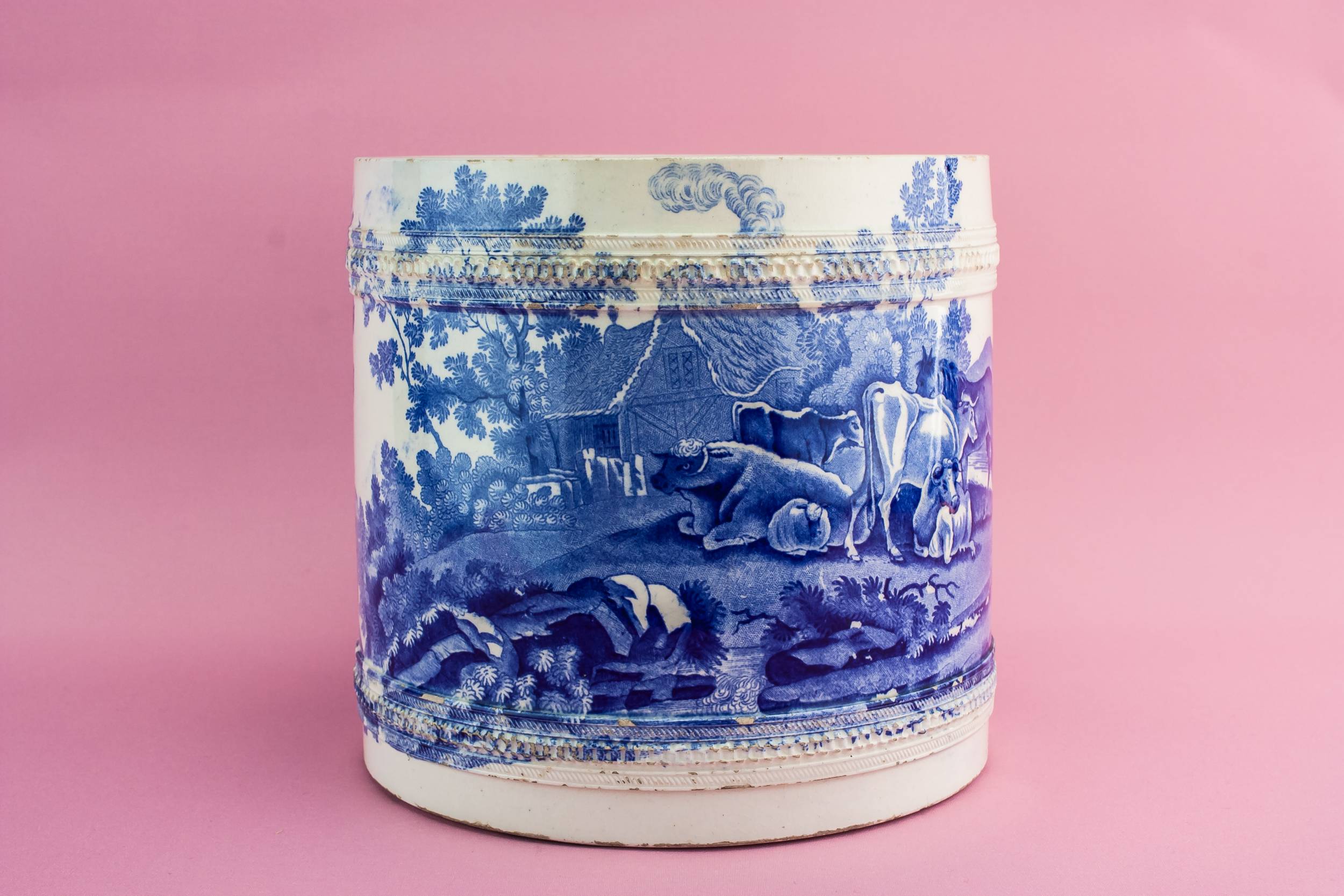 Beautiful Blue And — Blue and white planter