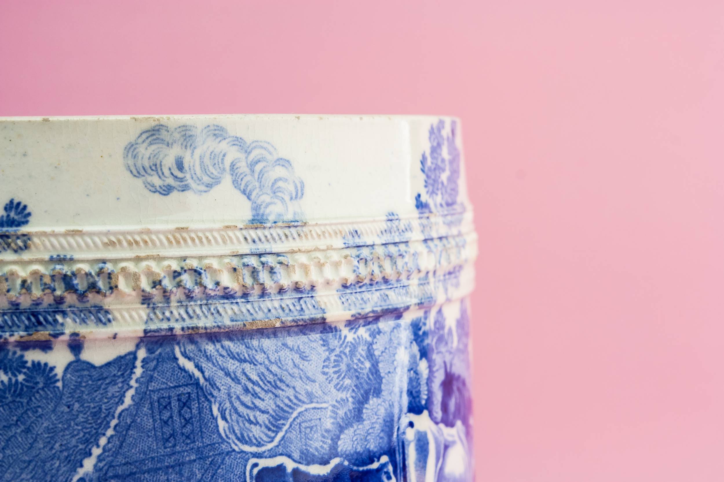 Beautiful Blue And — Blue and white planter 5