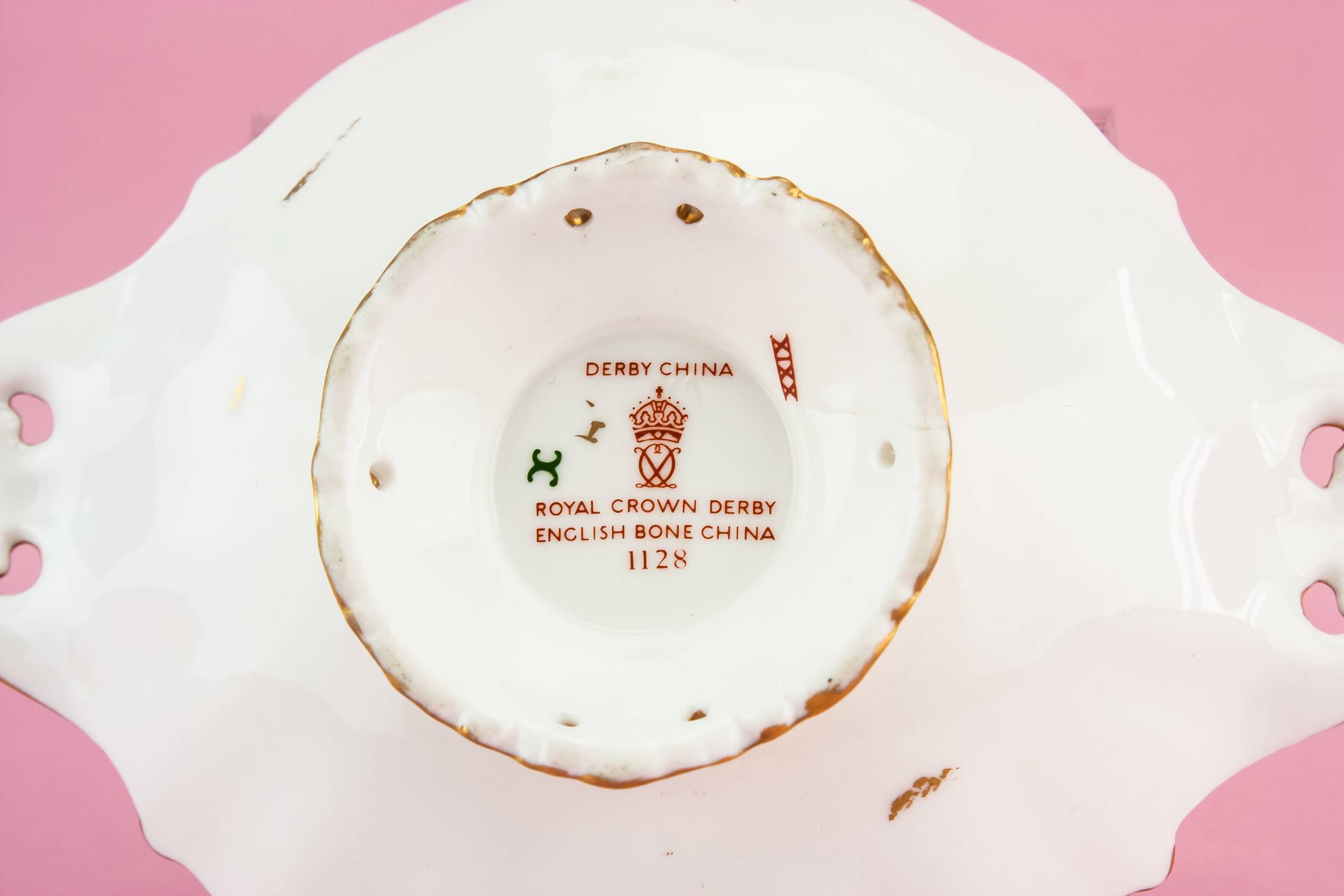 Bone China Art — Royal Crown Derby serving bowl 2