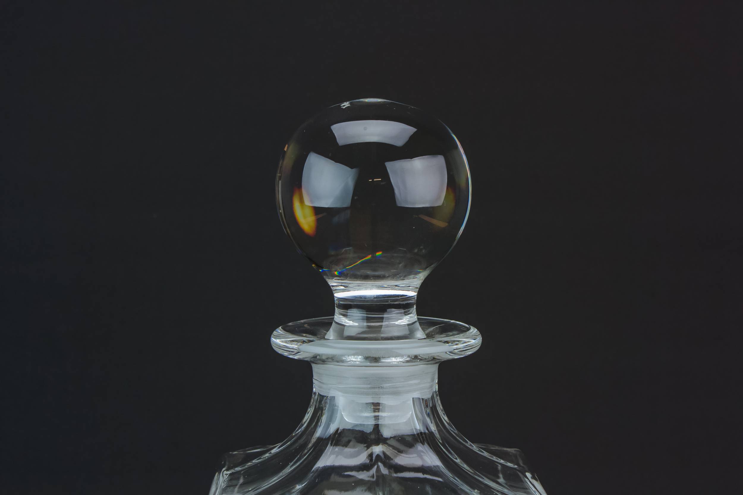 Cut Glass Crystal — Cut glass whisky decanter 1