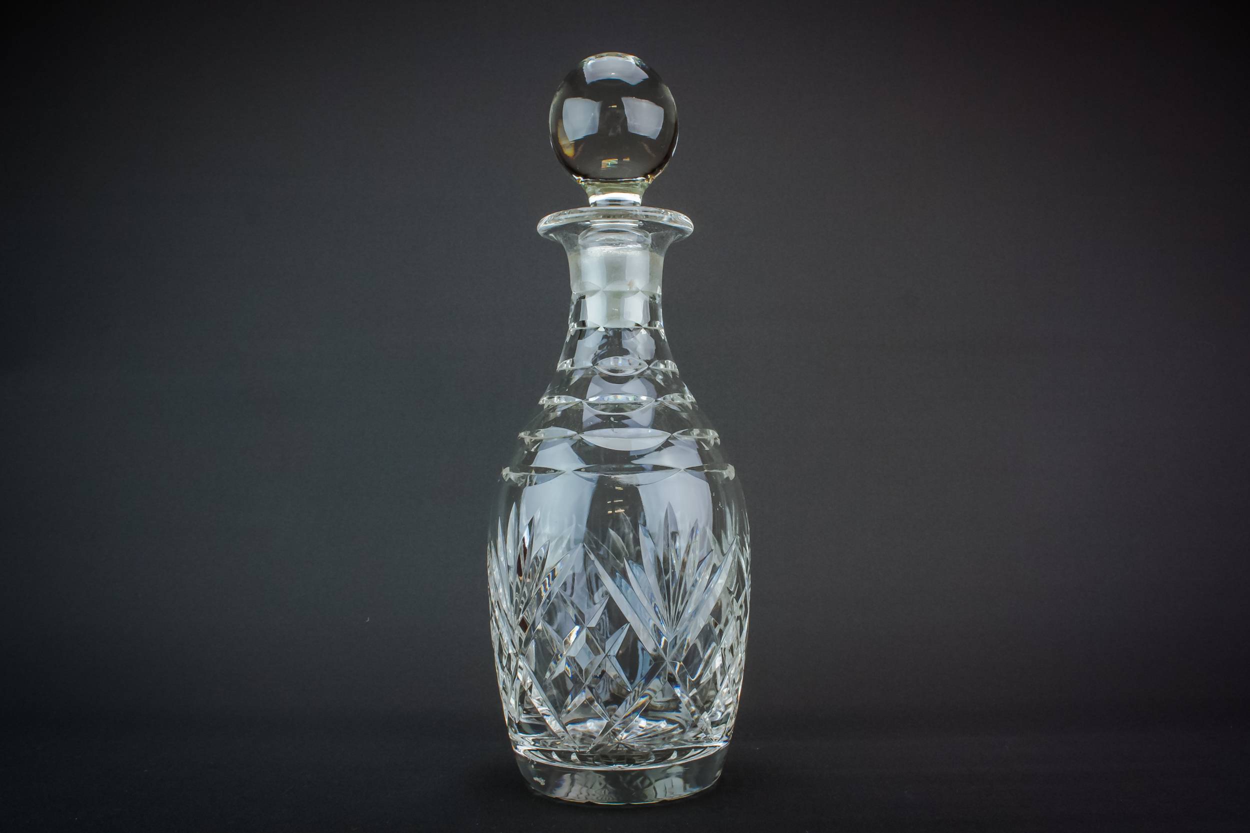 Cut Glass Crystal — Cut glass whisky decanter