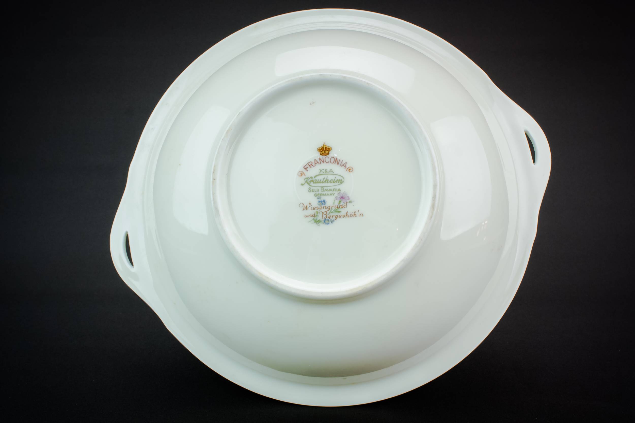 Elegant Cream Serving — Retro porcelain serving bowl 3