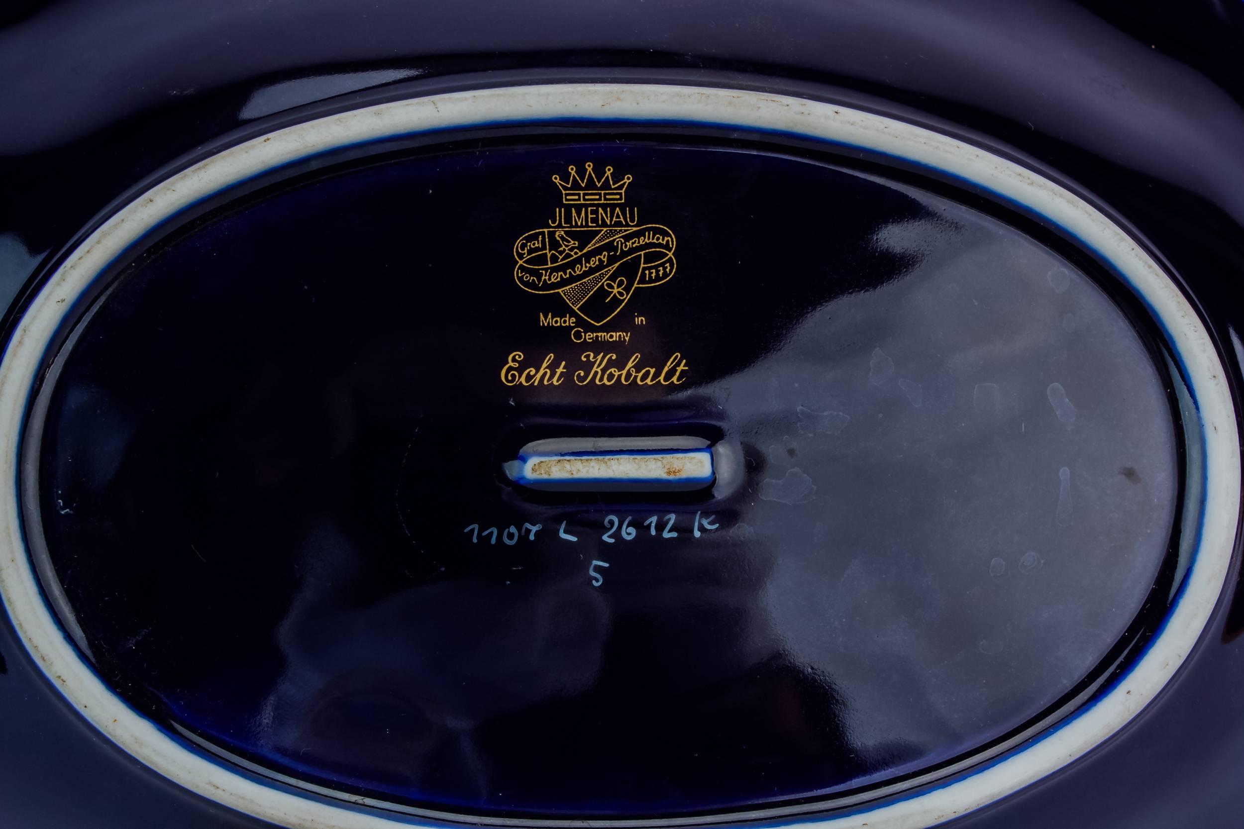 Stylish Blue And — Blue and white serving dish 2