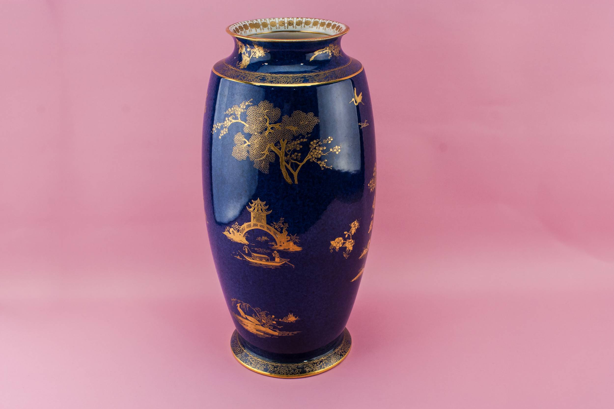 Carlton Ware Bold — Art Deco blue vase 1