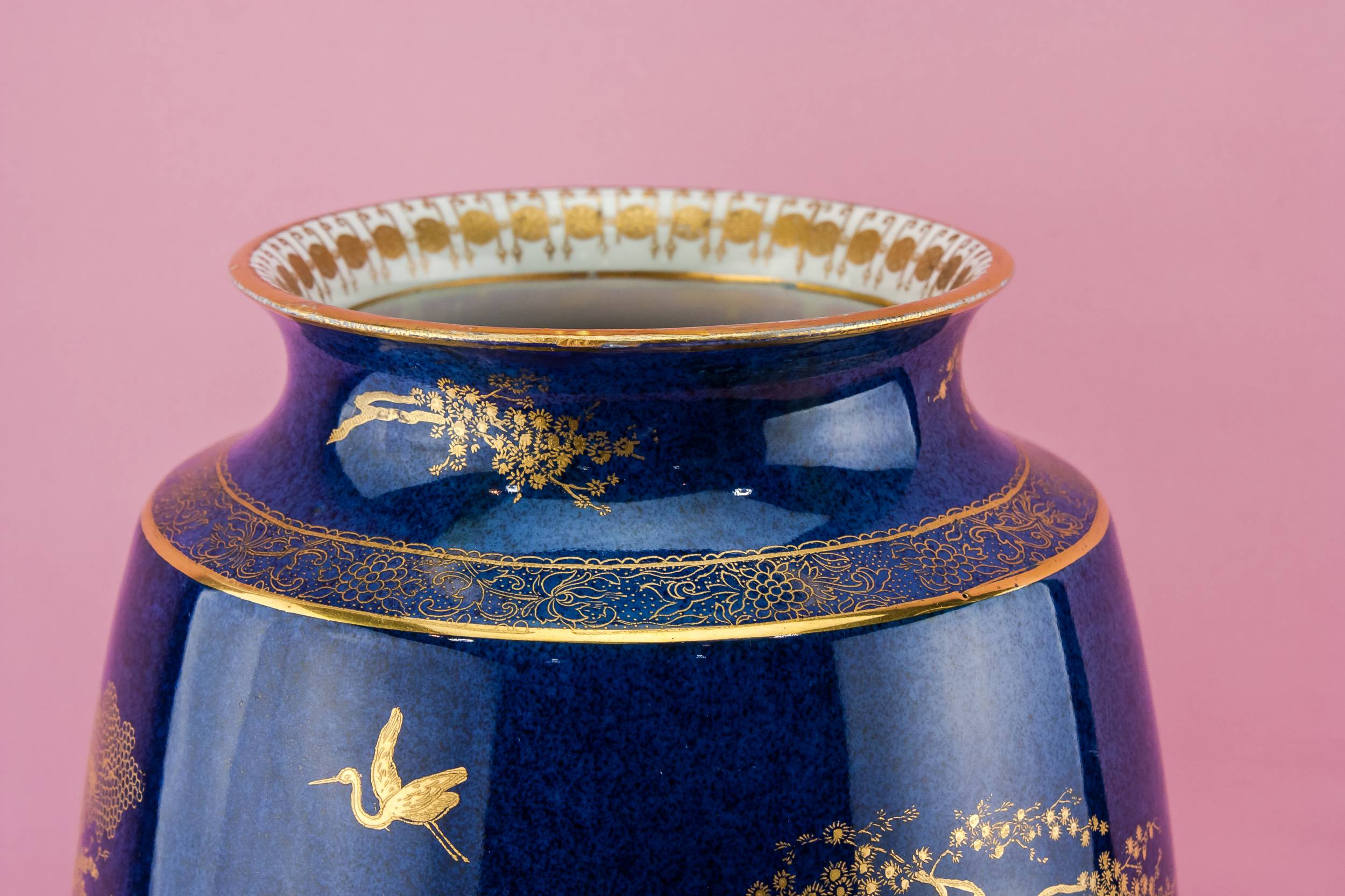 Carlton Ware Bold — Art Deco blue vase 3