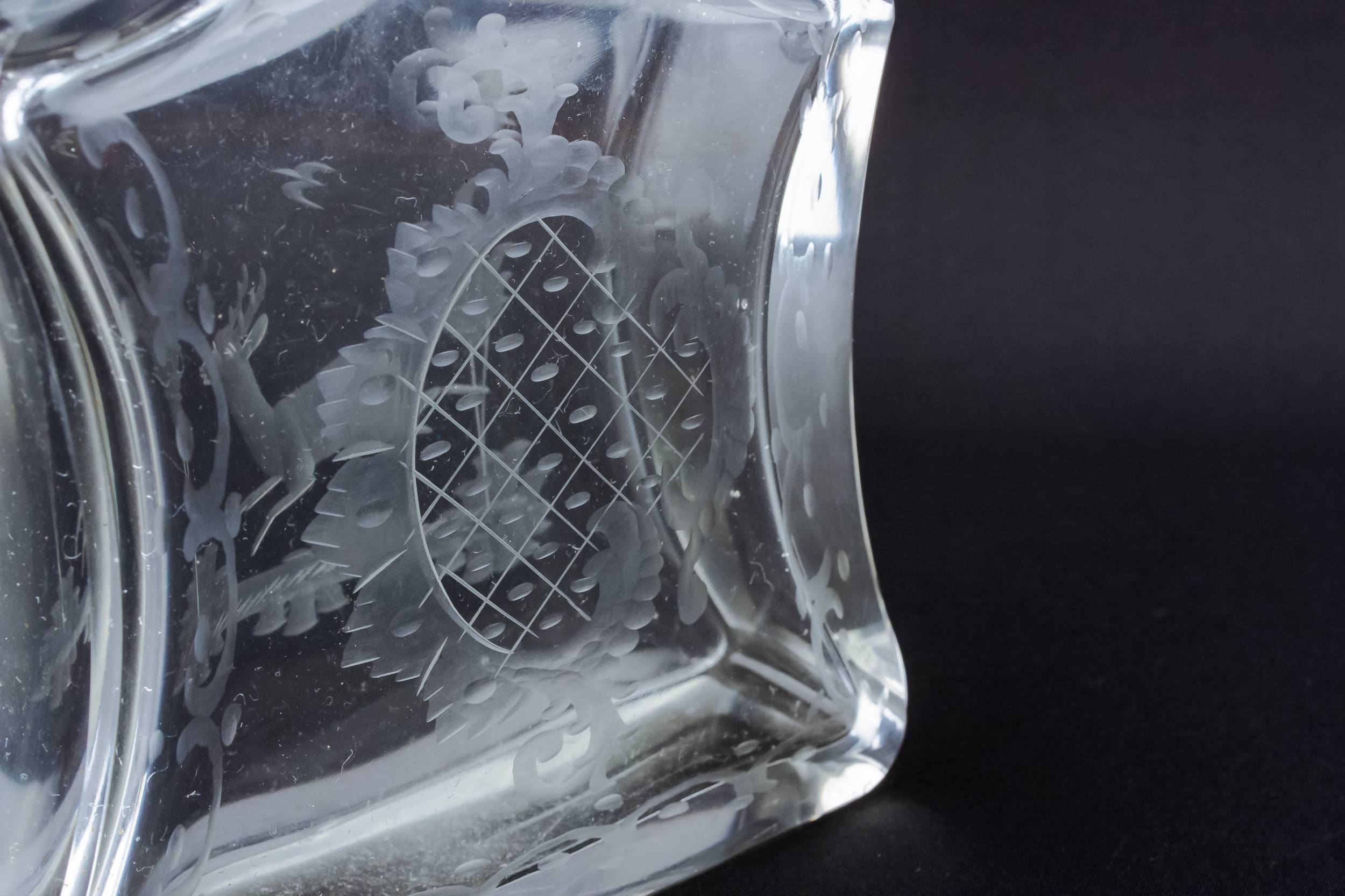 Vintage Flask Port — Flask cut glass decanter 4
