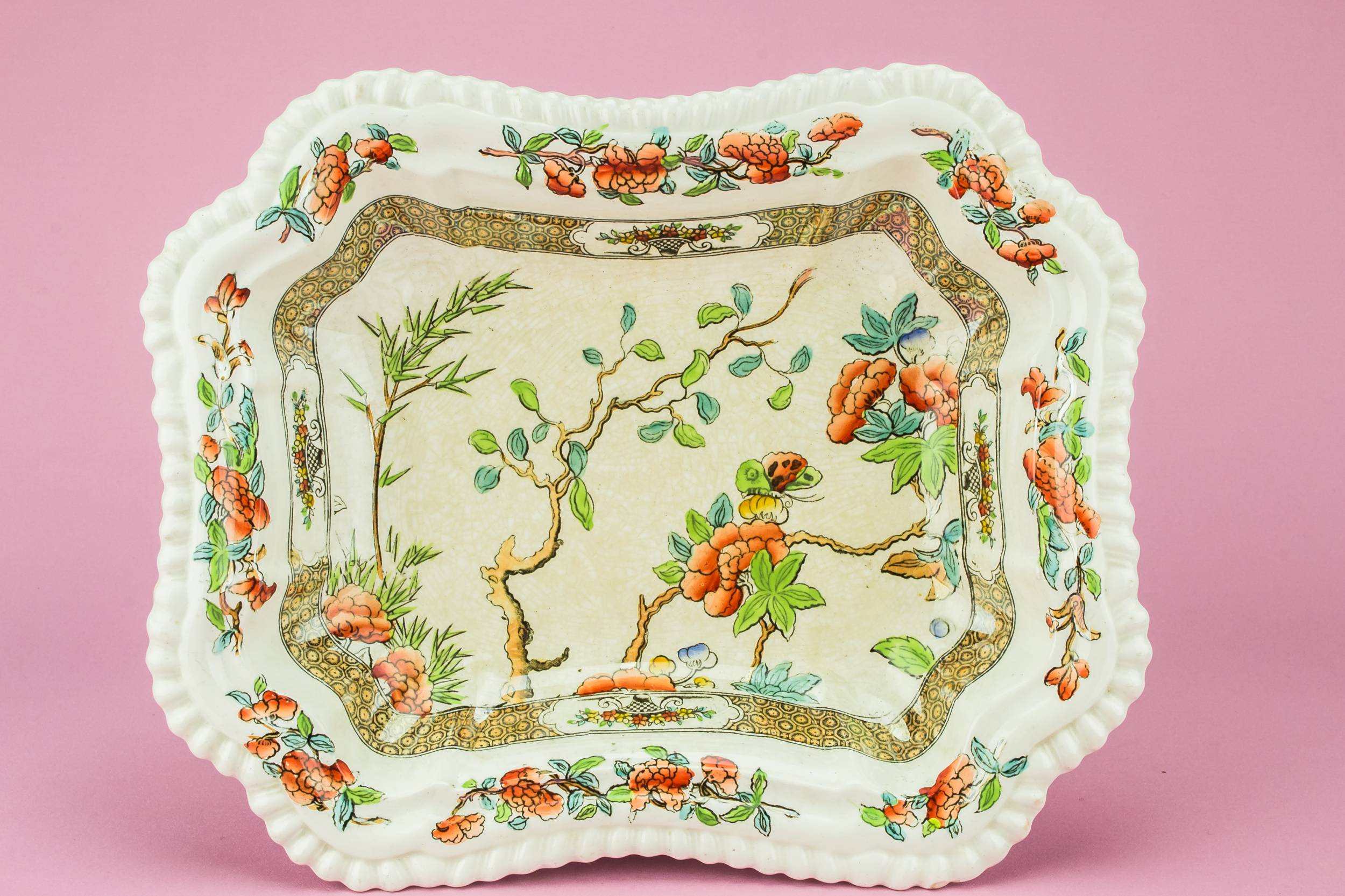 Elegant Antique TUREEN — Victorian pottery tureen 5