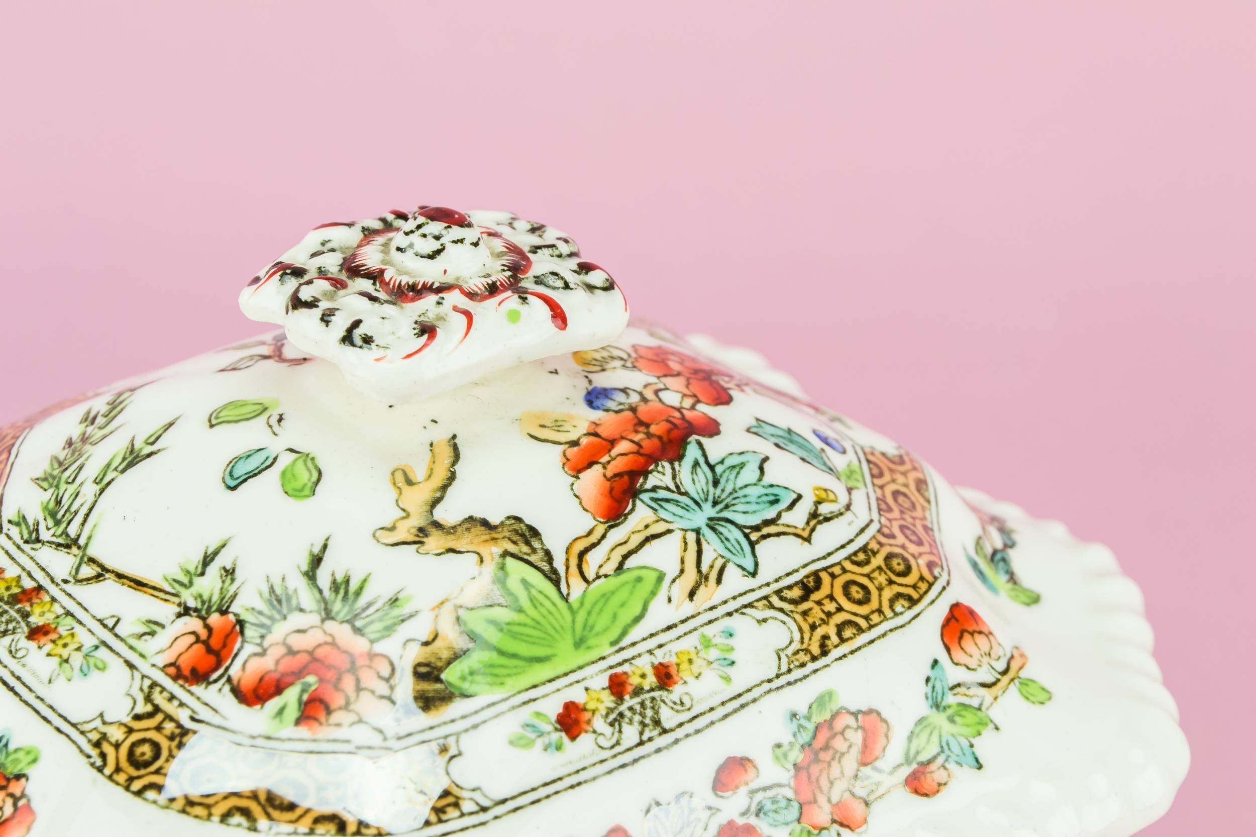 Antique Elegant Pottery — Copeland pottery tureen 6