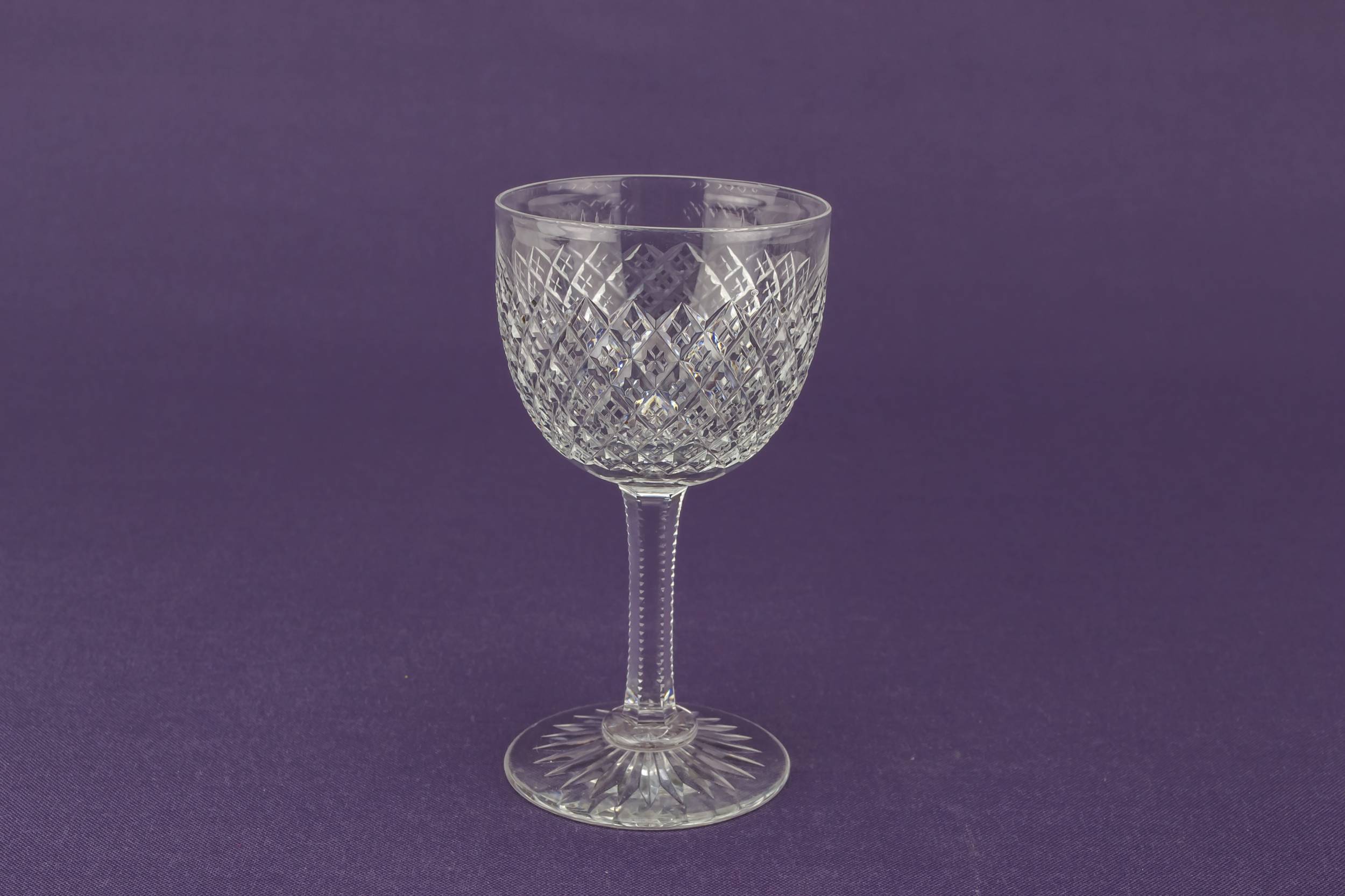 Crystal Neo-Classical Diamond — 9 crystal wine glasses 1