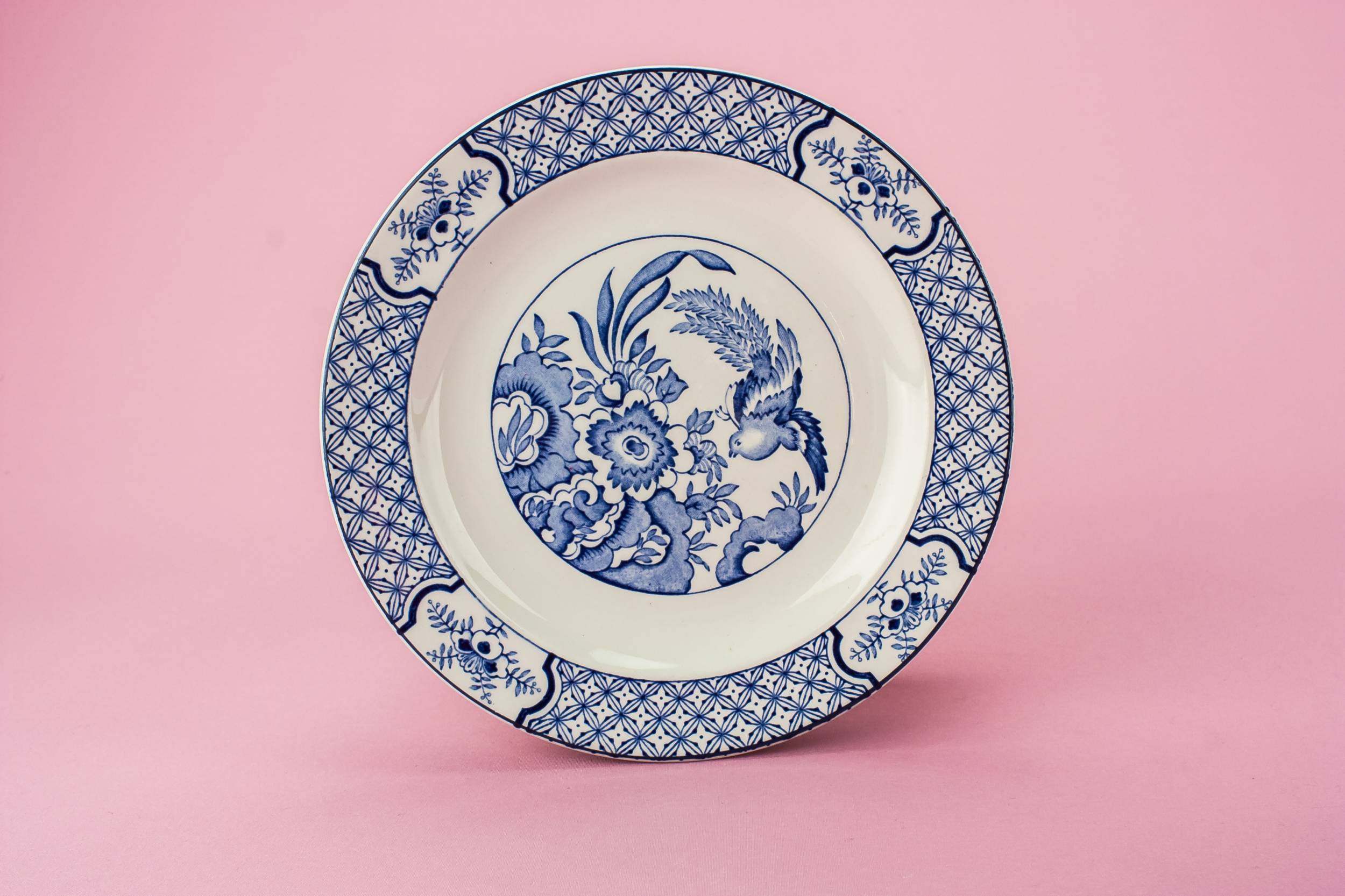 Spectacular Small Yuan — 4 blue and white plates