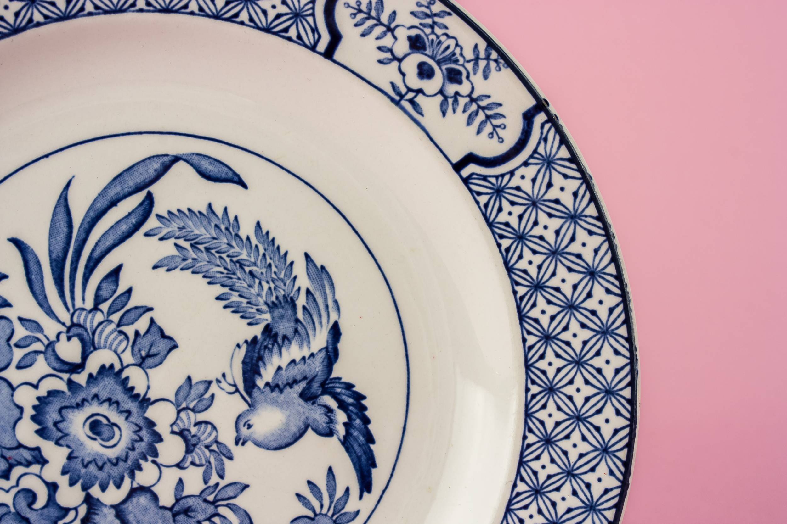 Spectacular Small Yuan — 4 blue and white plates 1