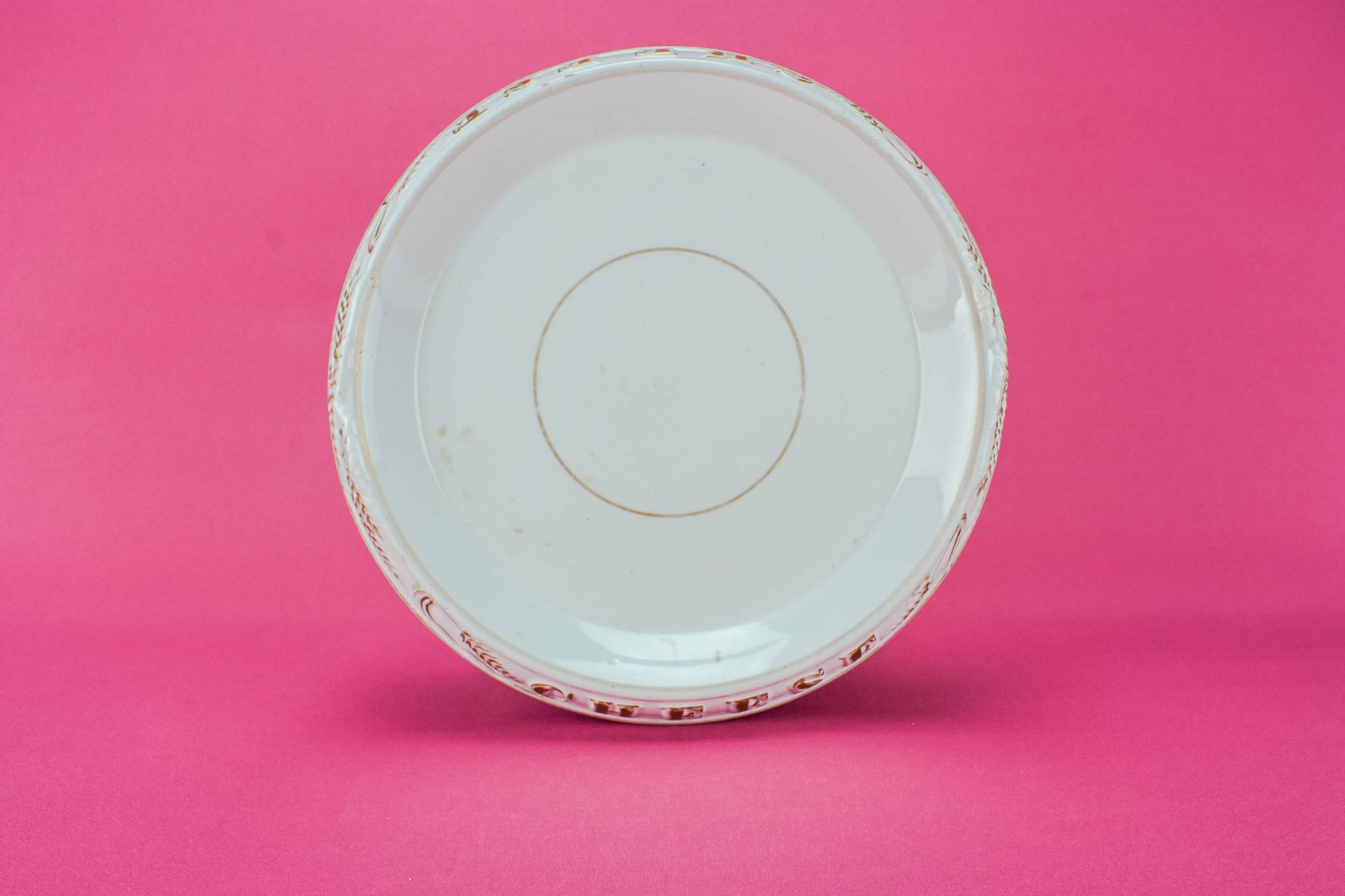 Antique Rustic Stoneware — Arts & Crafts cheese platter