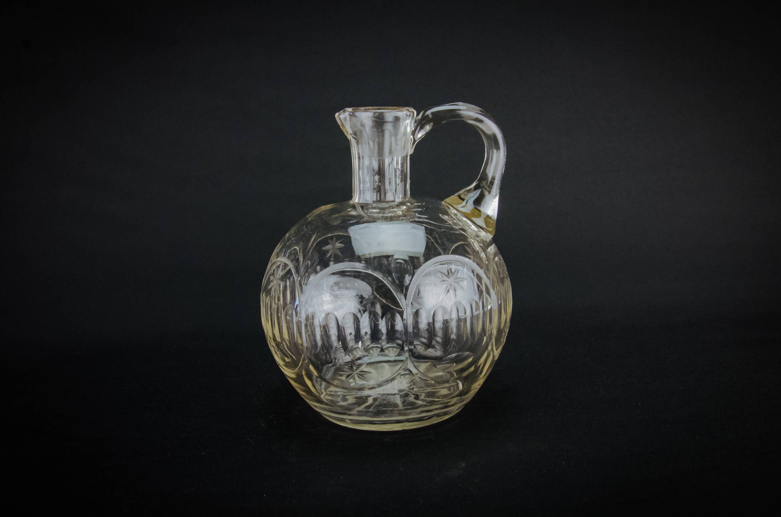 Cut Glass Crystal — Cut glass wine carafe
