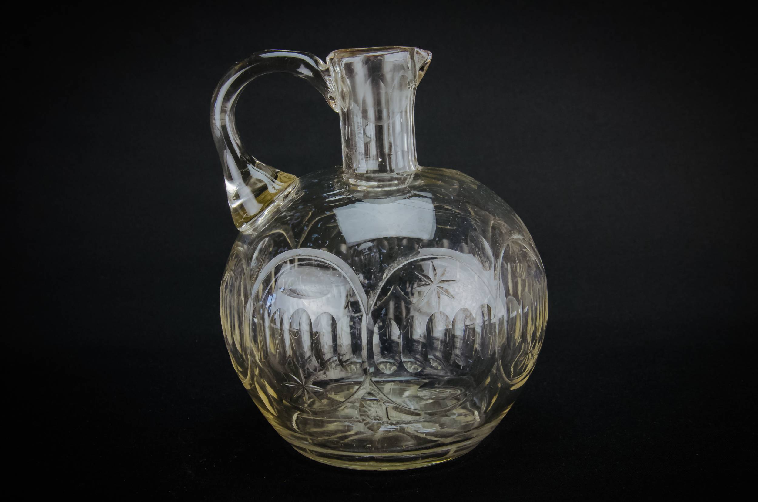 Cut Glass Crystal — Cut glass wine carafe 1