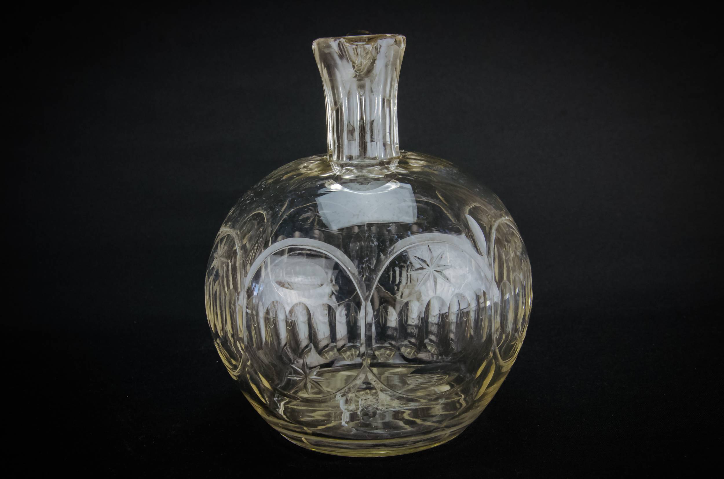 Cut Glass Crystal — Cut glass wine carafe 2