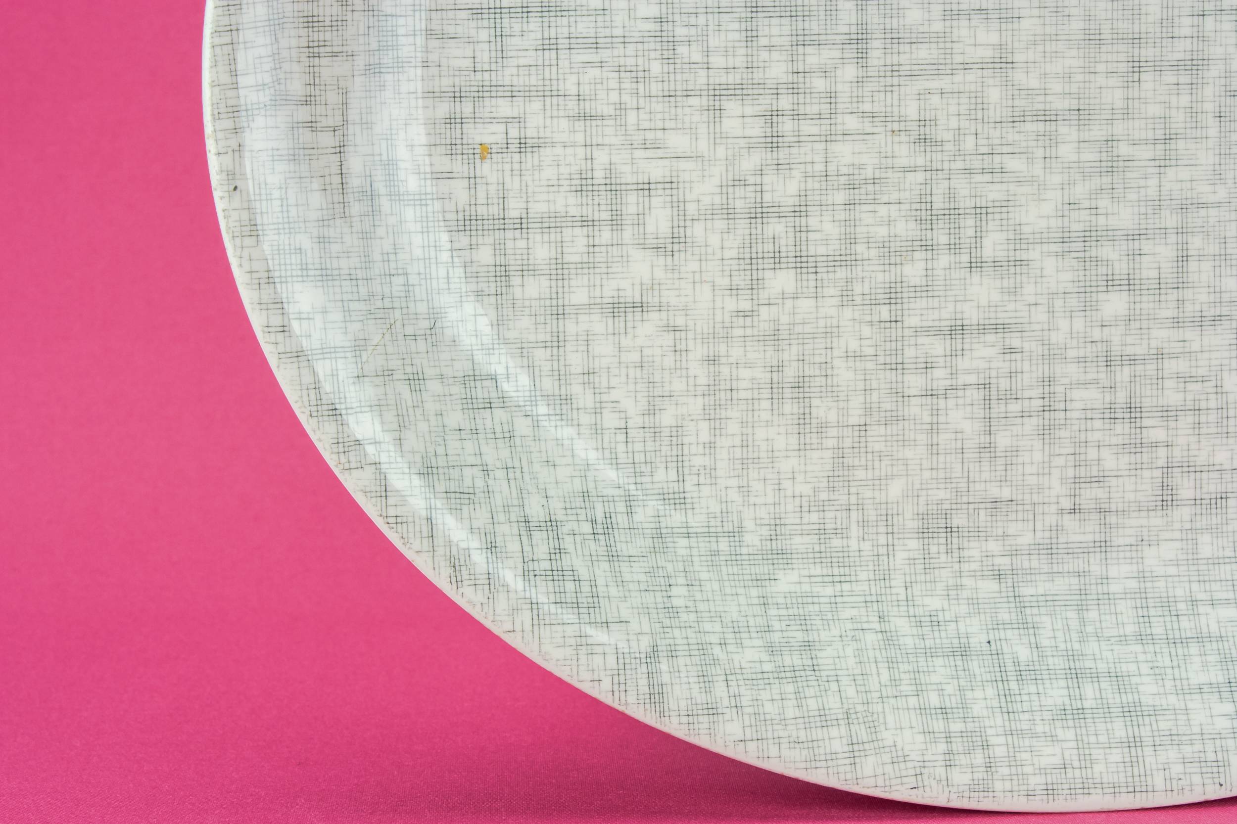 Vintage Minimalist Service — Modernist pottery platter 1