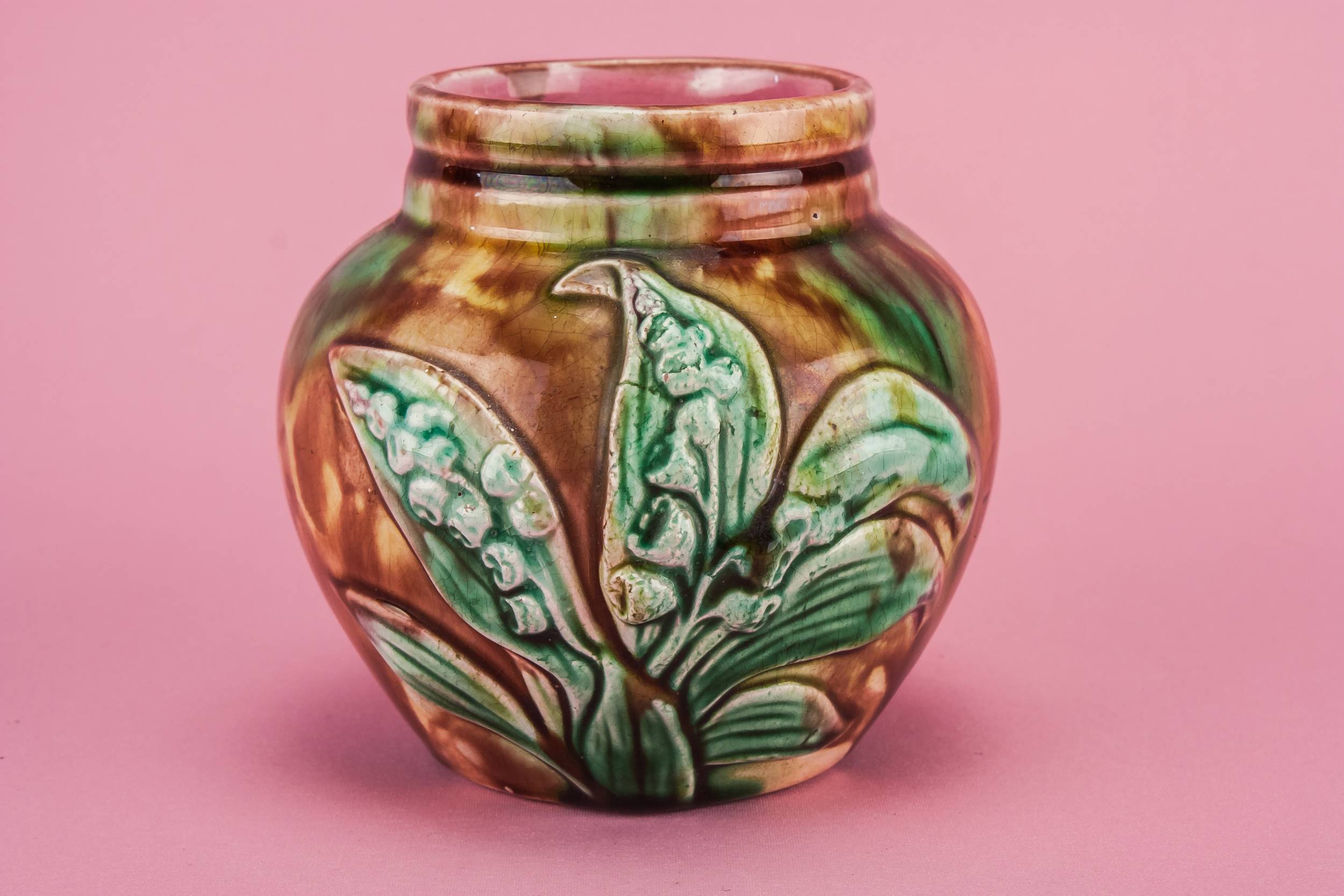 Spectacular Majolica Antique — Small majolica vase 1