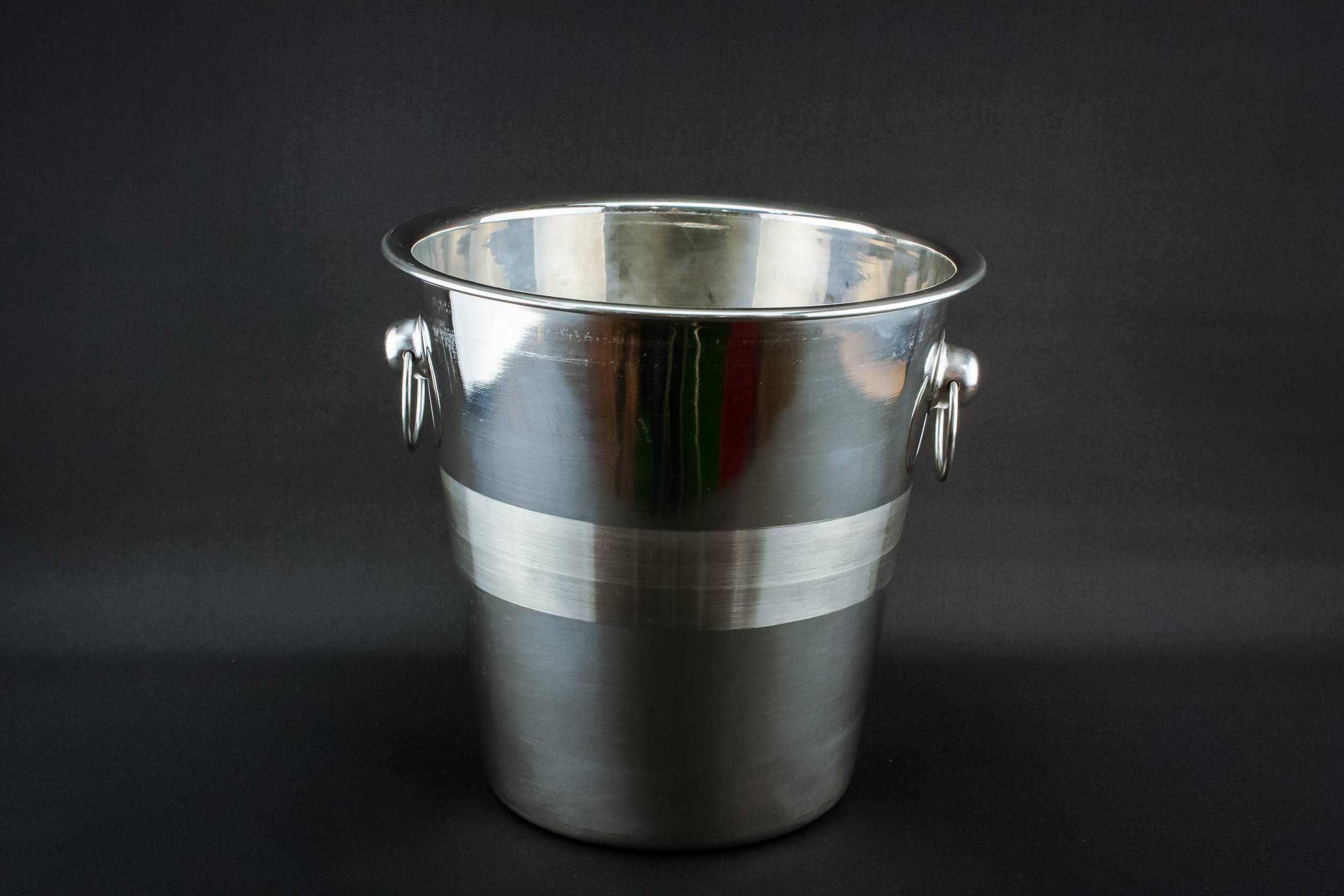 Vintage Minimalist Steel — Large steel wine cooler